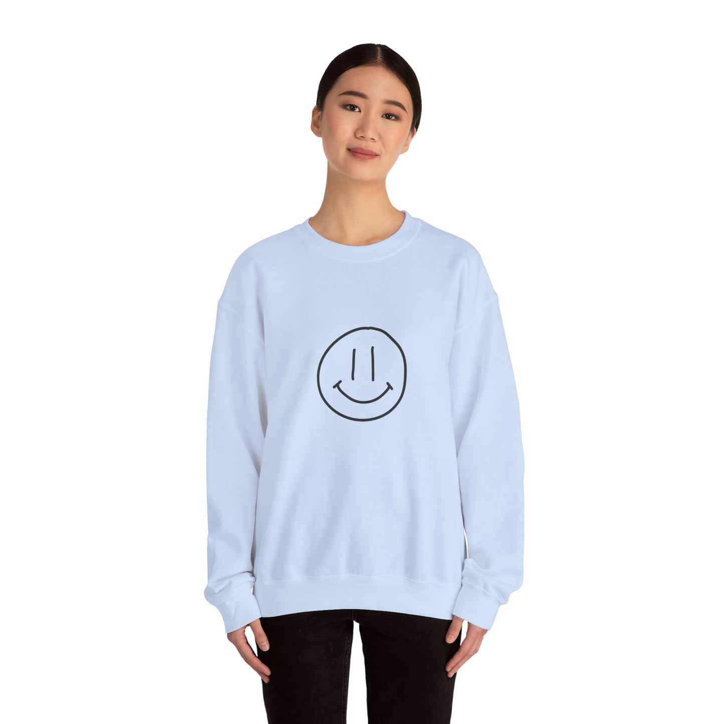 Smile Jesus Loves You Christian Sweatshirt – Faith-Based Inspirational Crewneck