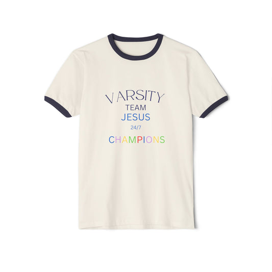 Varsity Team Jesus Ringer T-Shirt