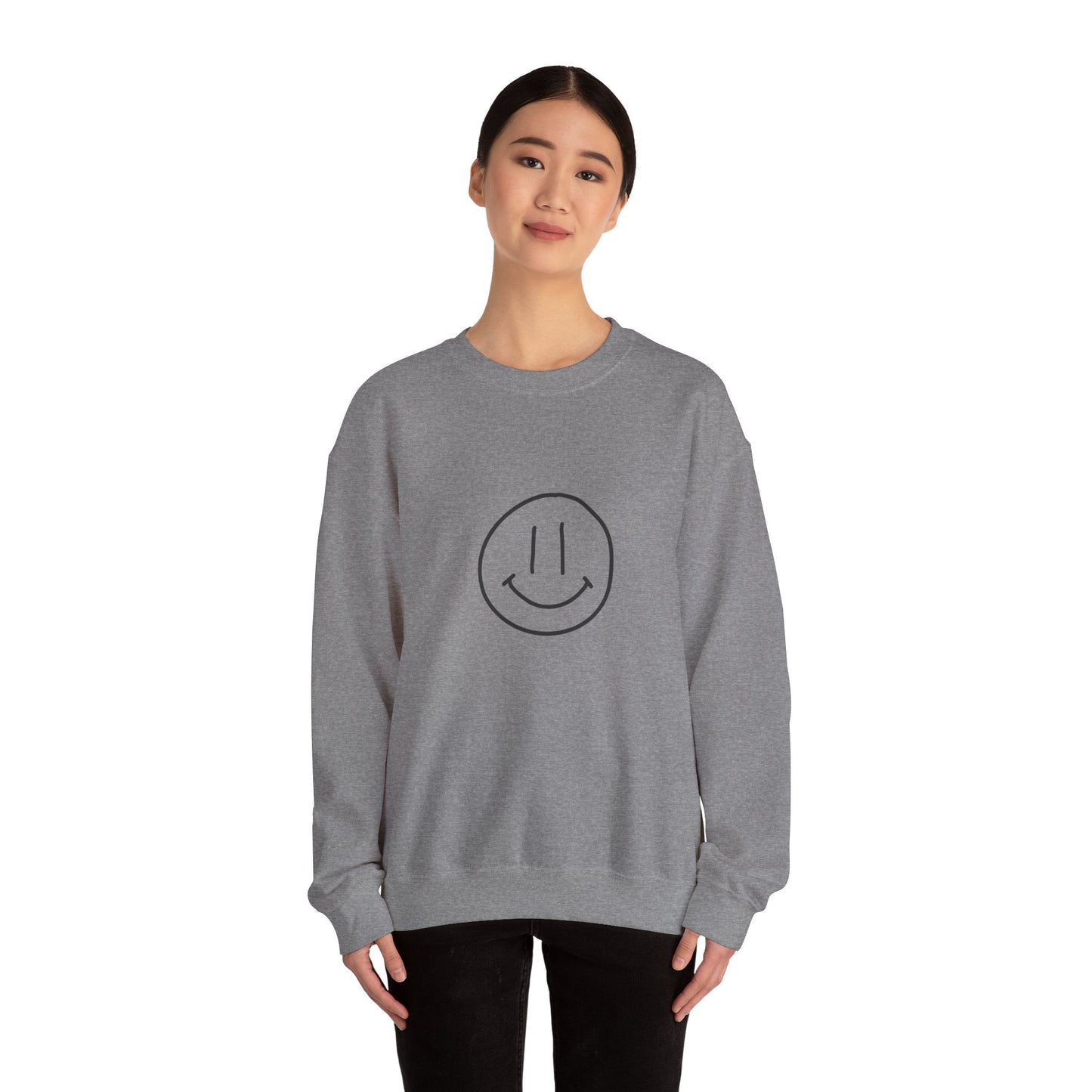 Smile Jesus Loves You Christian Sweatshirt – Faith-Based Inspirational Crewneck