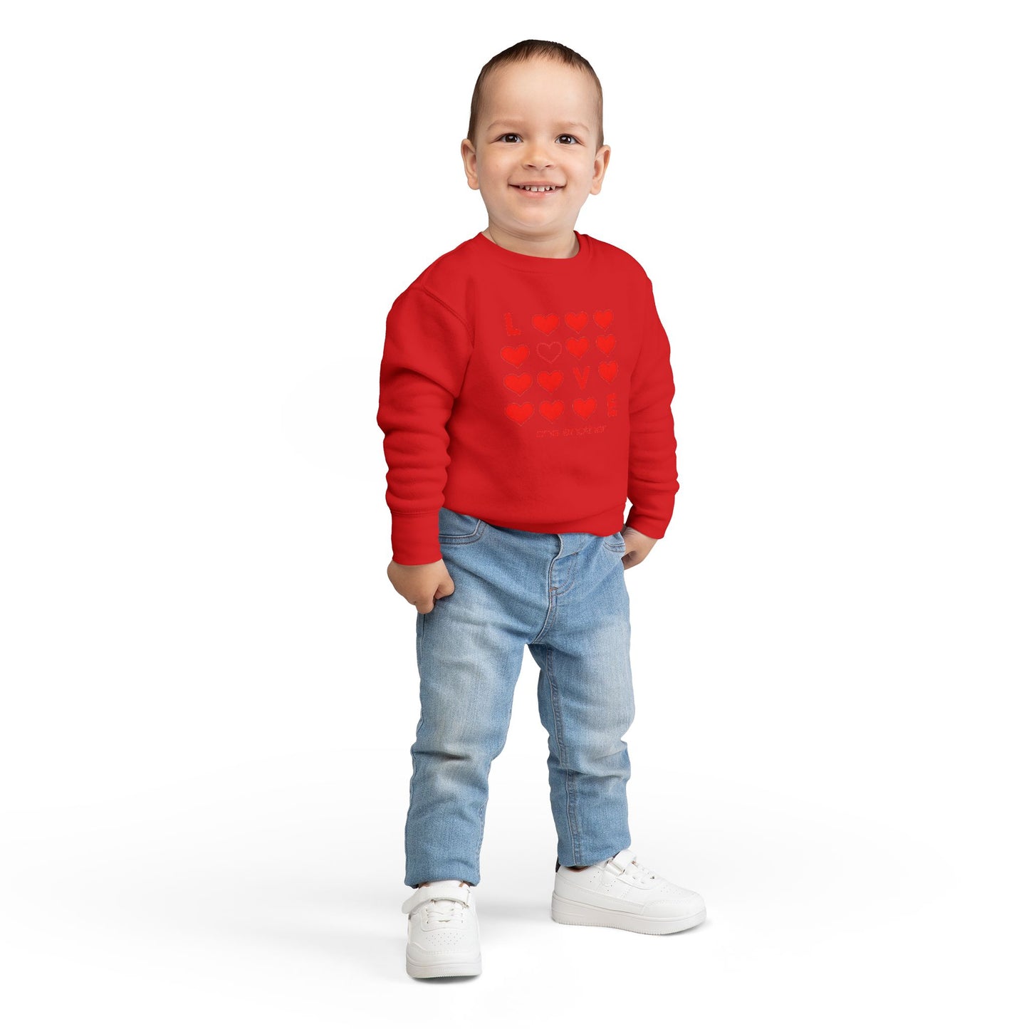Love One Another Christian Toddler Sweatshirt | Faith-Based Kids Wear