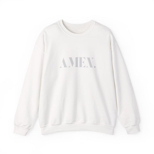 AMEN. Christian Sweatshirt – Faith-based Unisex Crewneck