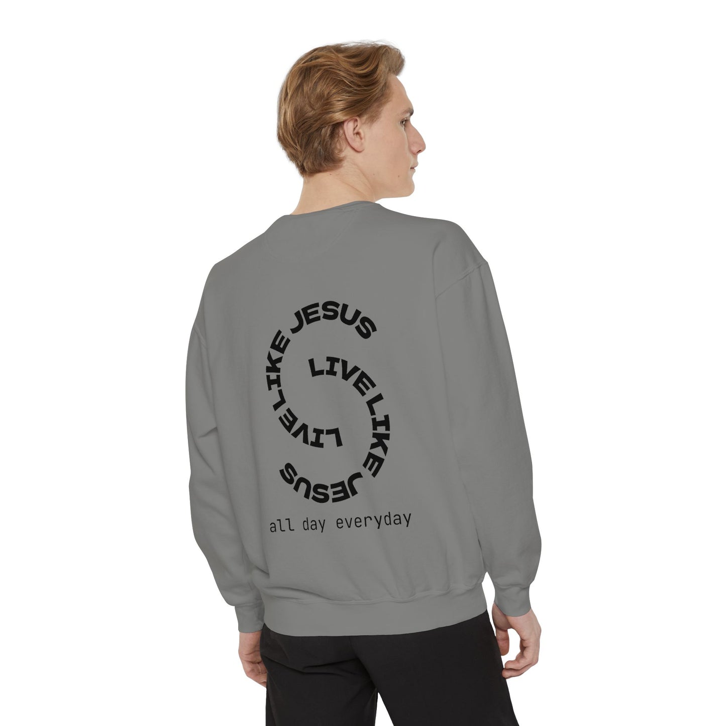 Live Like Jesus Christian Mens Sweatshirt | Bold Faith-Based Apparel