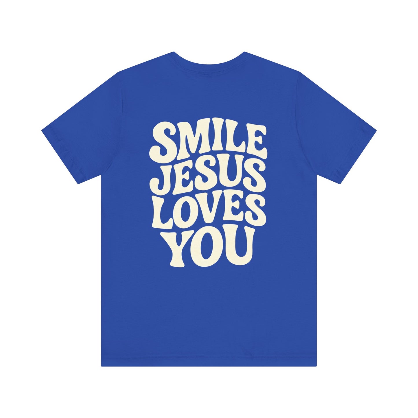 Smile Jesus Loves You Christian T-Shirt – Faith-based Smiley Faith Unisex Tee