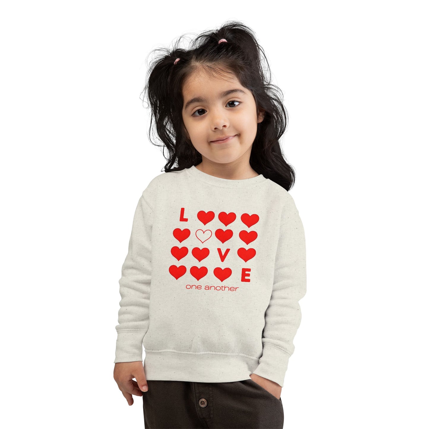 Love One Another Christian Toddler Sweatshirt | Faith-Based Kids Wear