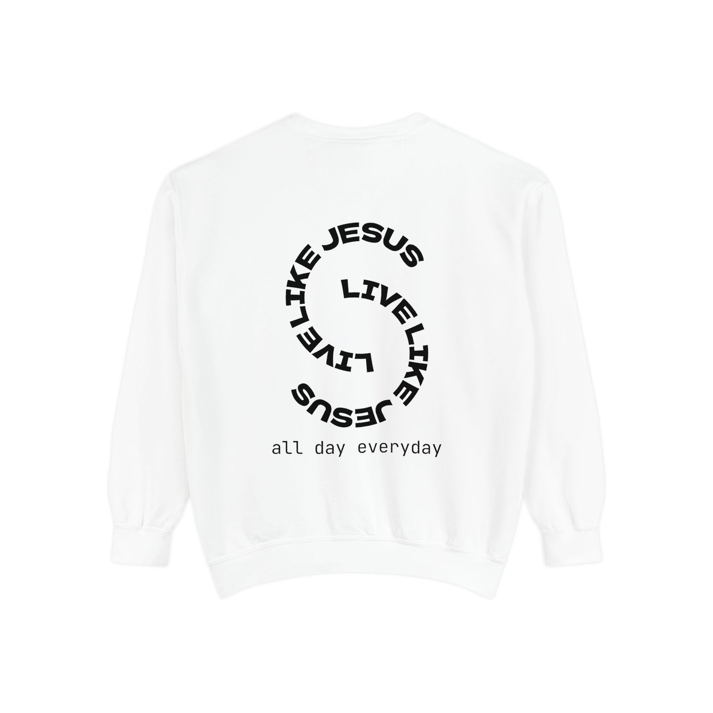 Live Like Jesus Christian Mens Sweatshirt | Bold Faith-Based Apparel