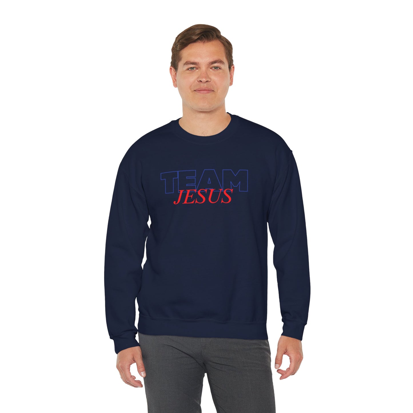 Team Jesus Christian Unisex Sweatshirt | Faith-Based Athletic Apparel