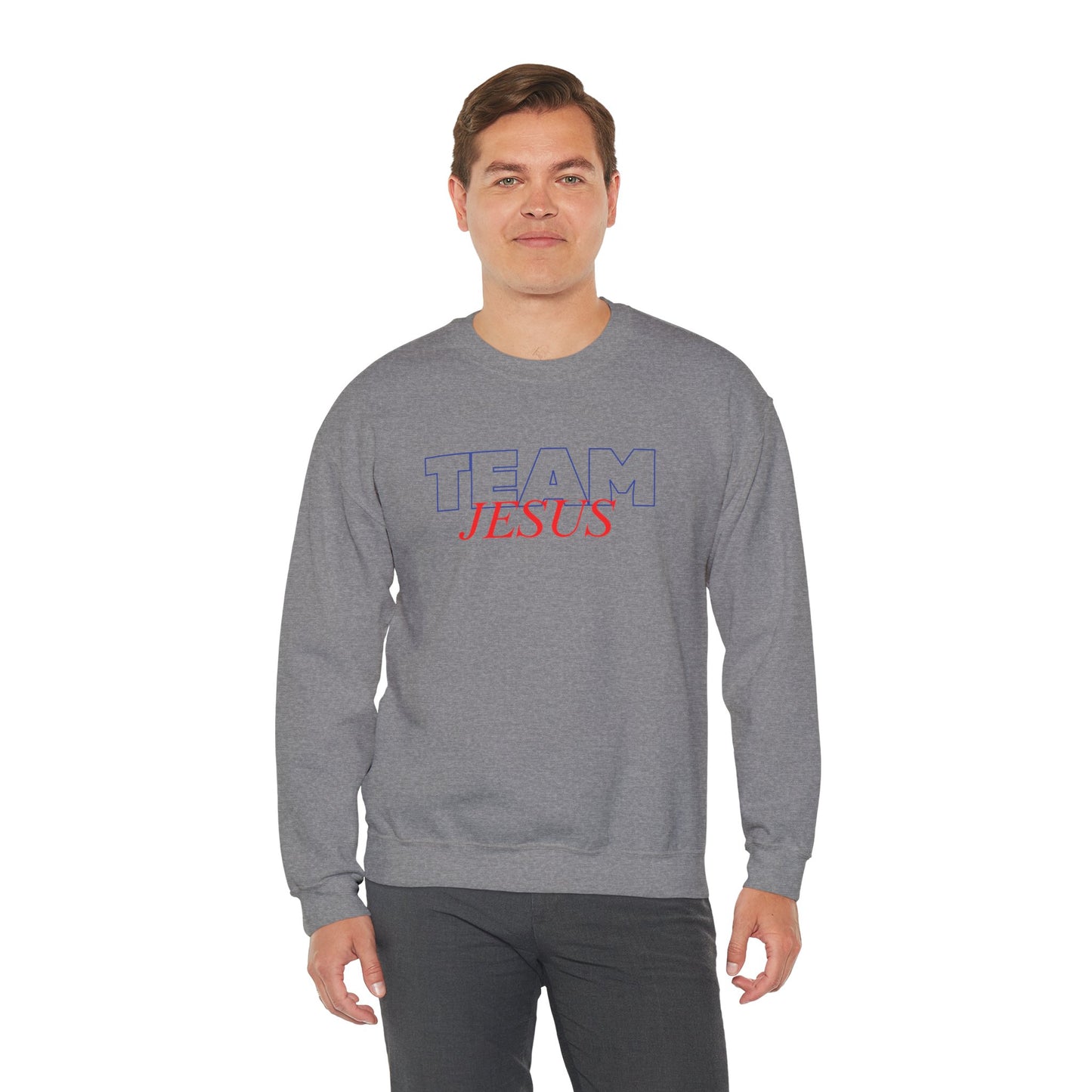 Team Jesus Christian Unisex Sweatshirt | Faith-Based Athletic Apparel