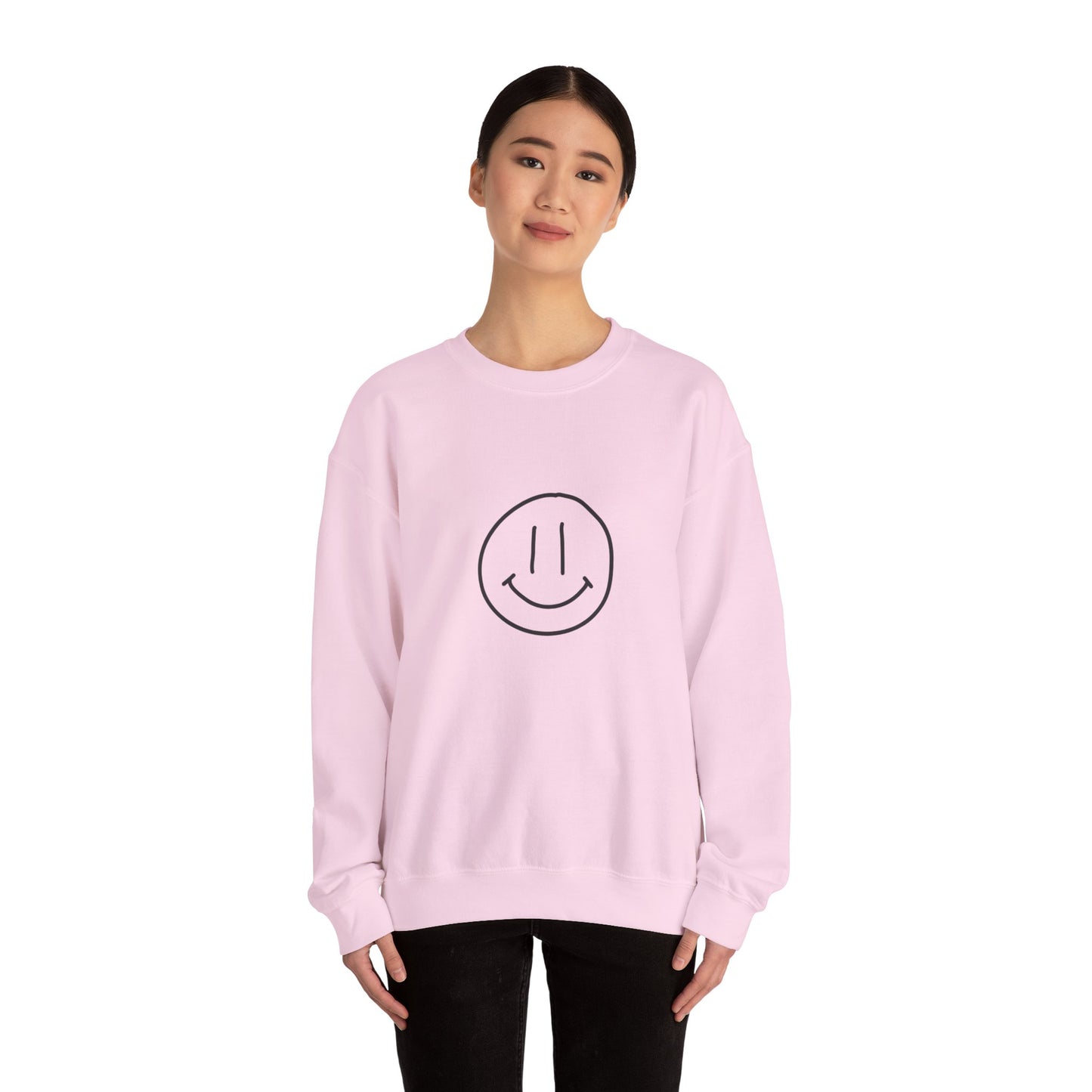 Smile Jesus Loves You Christian Sweatshirt – Faith-Based Inspirational Crewneck