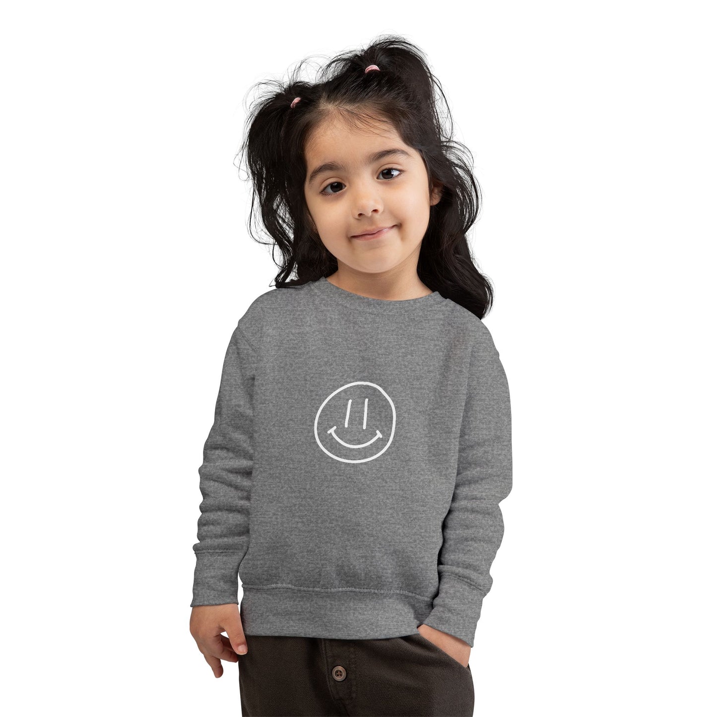 Toddler Sweatshirt - Smile Jesus Loves You
