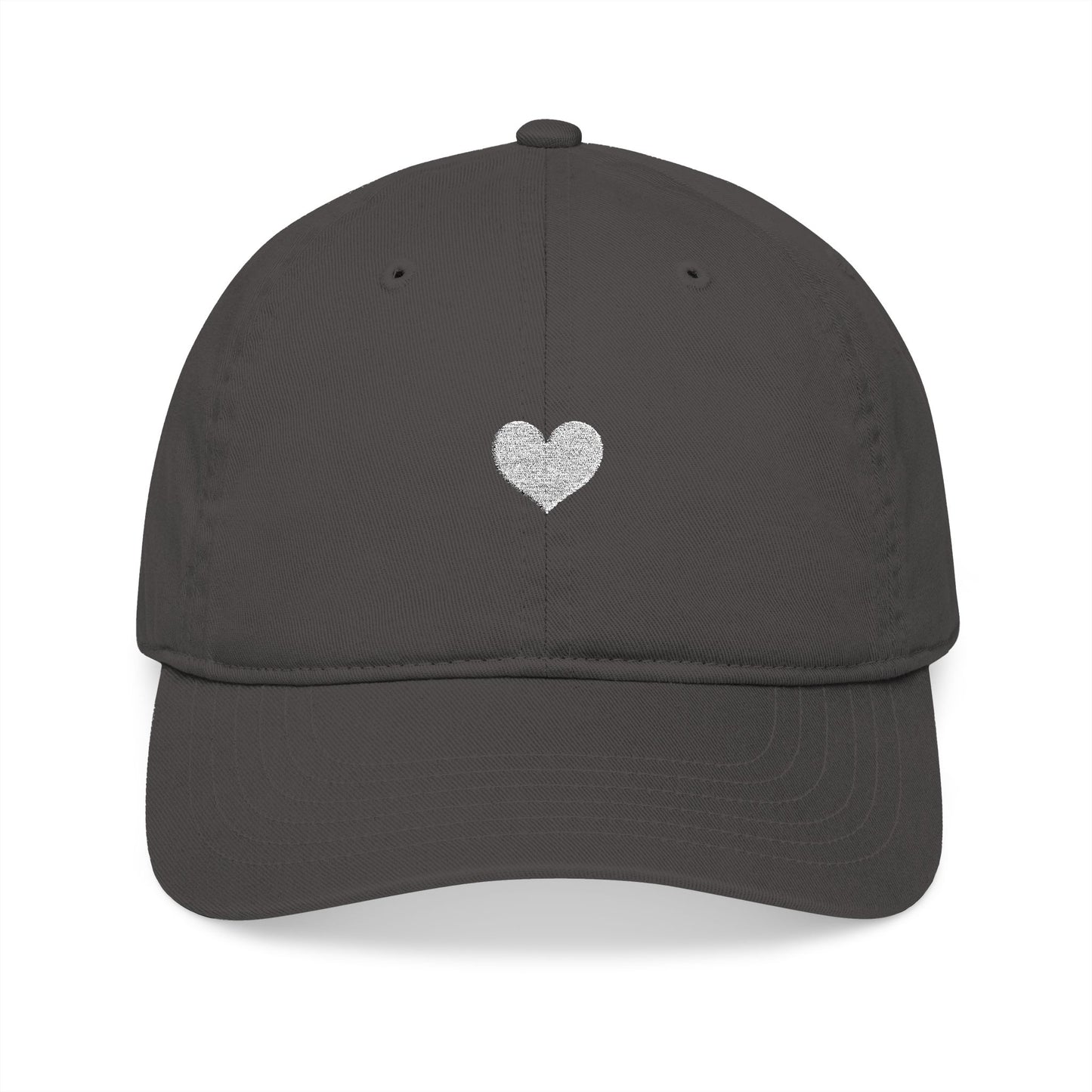 Silver Heart Embroidered Christian Baseball Cap for Women – Faith Inspired Love Hat