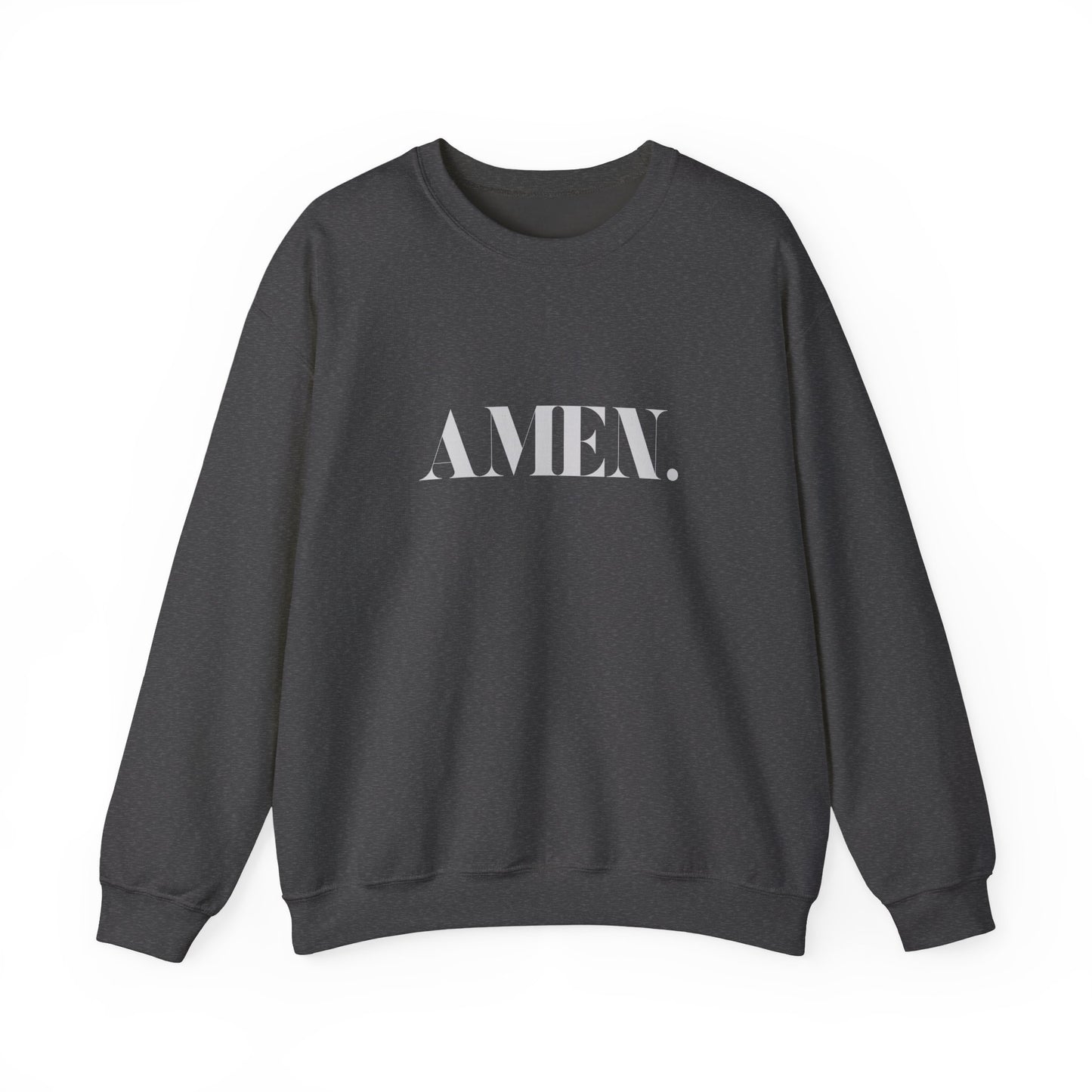 AMEN. Christian Sweatshirt – Faith-based Unisex Crewneck