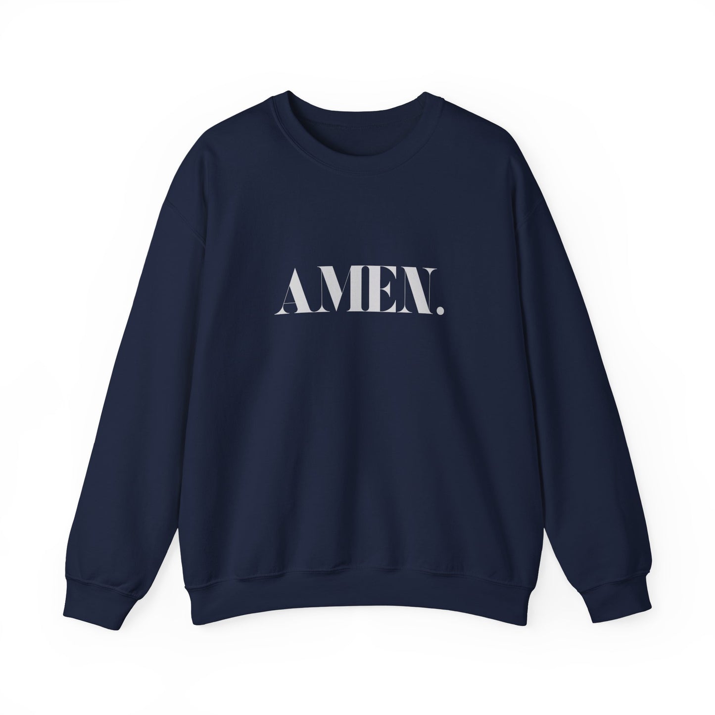 AMEN. Christian Sweatshirt – Faith-based Unisex Crewneck