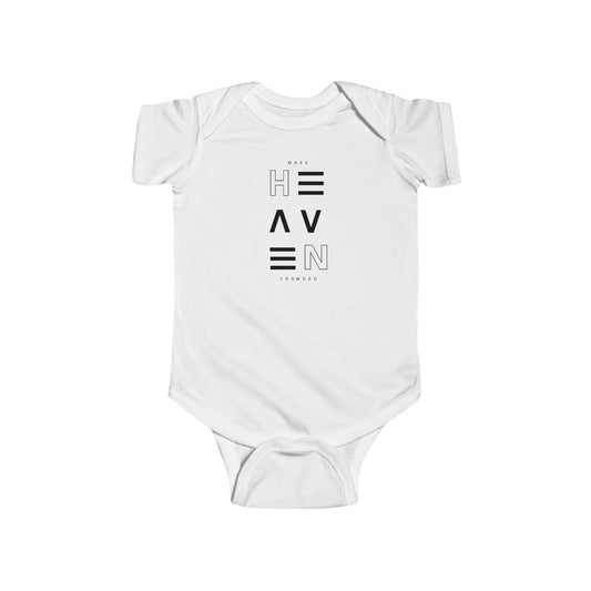 Make Heaven Crowded Baby Onesie - Perfect for Newborns