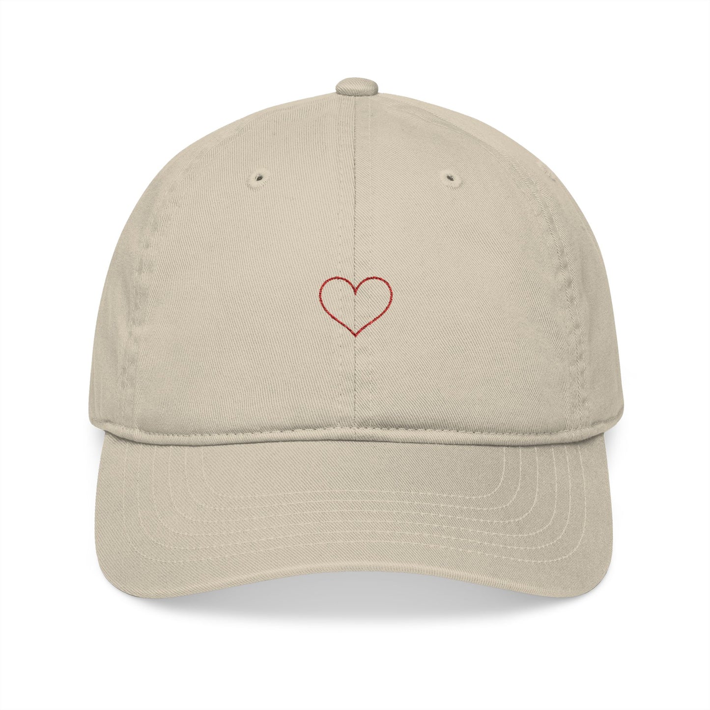 Red Heart Embroidered Christian Baseball Cap for Women – Faith Inspired Love Hat