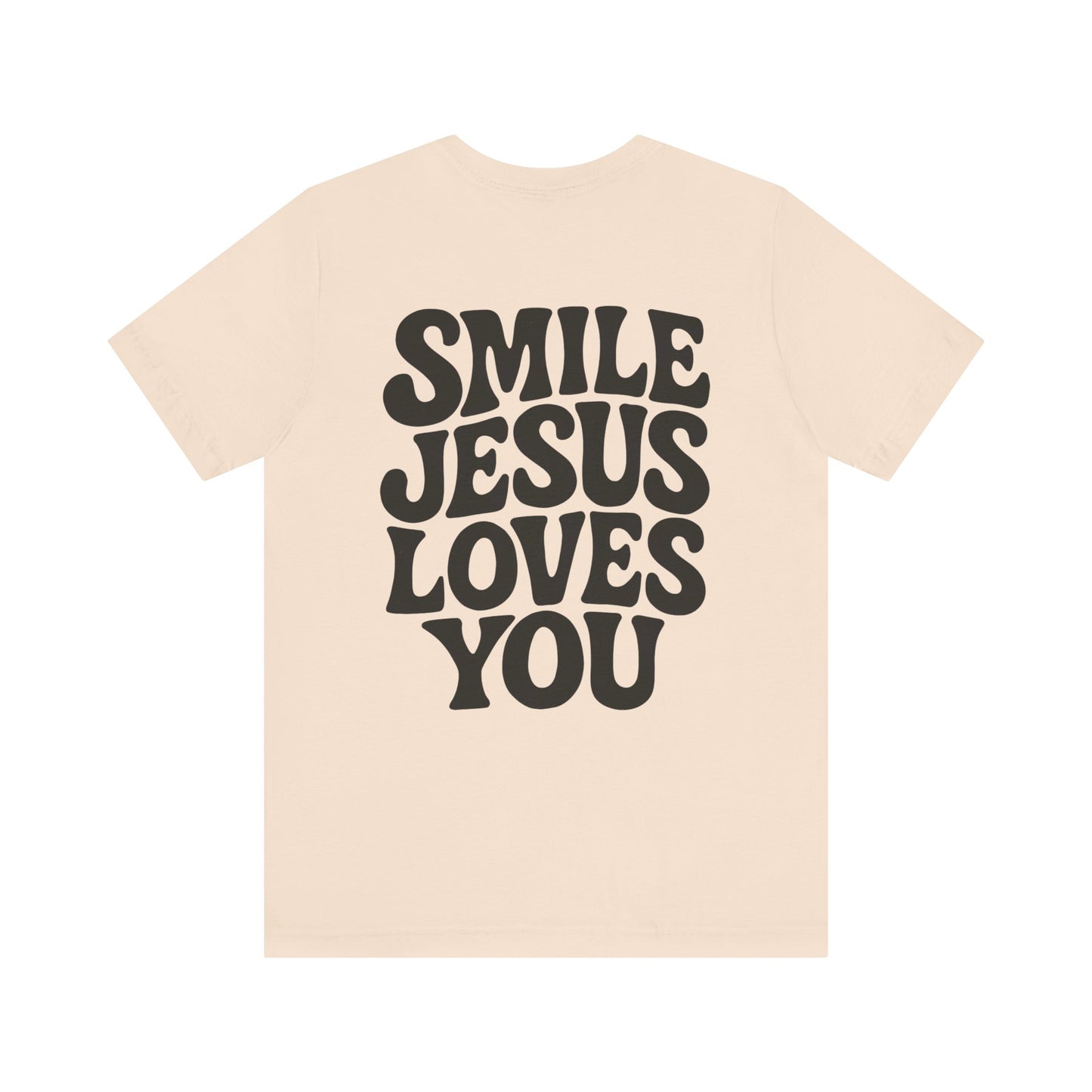 Smile Jesus Loves You Christian T-Shirt – Faith-based Smiley Faith Unisex Tee
