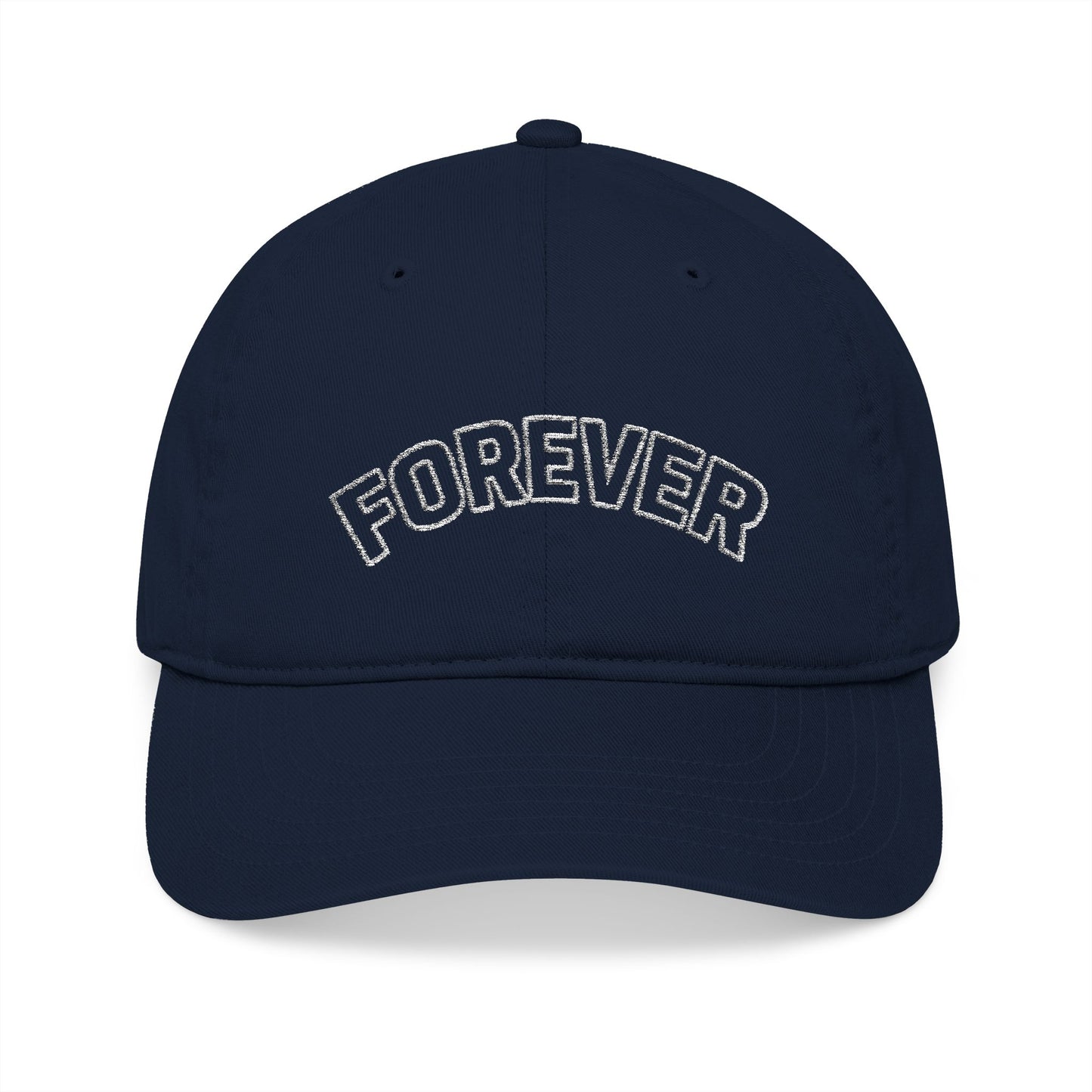 FOREVER White Outline Christian Baseball Cap for Women – Faith Inspired Adjustable Hat