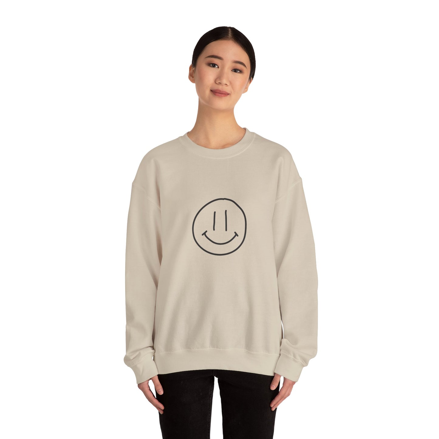 Smile Jesus Loves You Christian Sweatshirt – Faith-Based Inspirational Crewneck