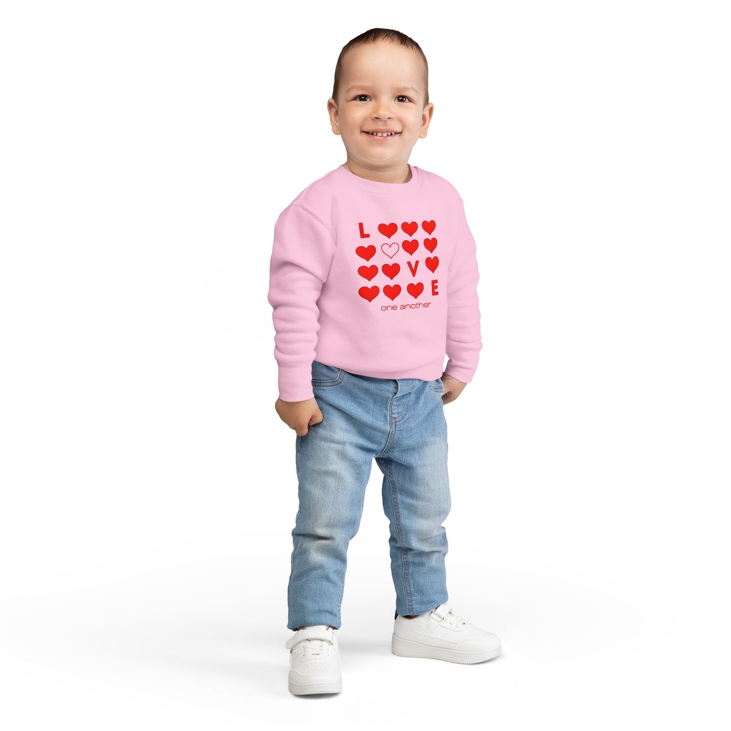 Love One Another Christian Toddler Sweatshirt | Faith-Based Kids Wear