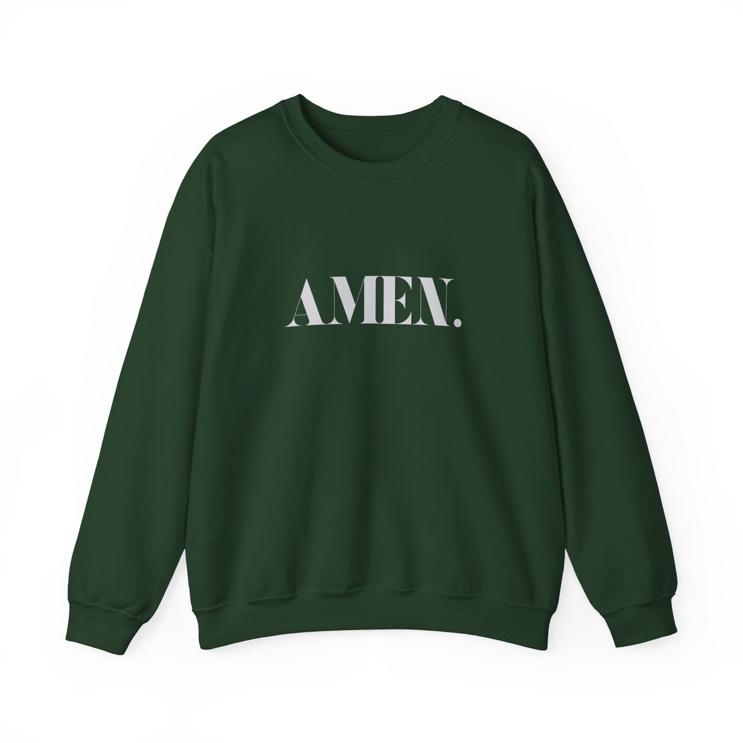 AMEN. Christian Sweatshirt – Faith-based Unisex Crewneck