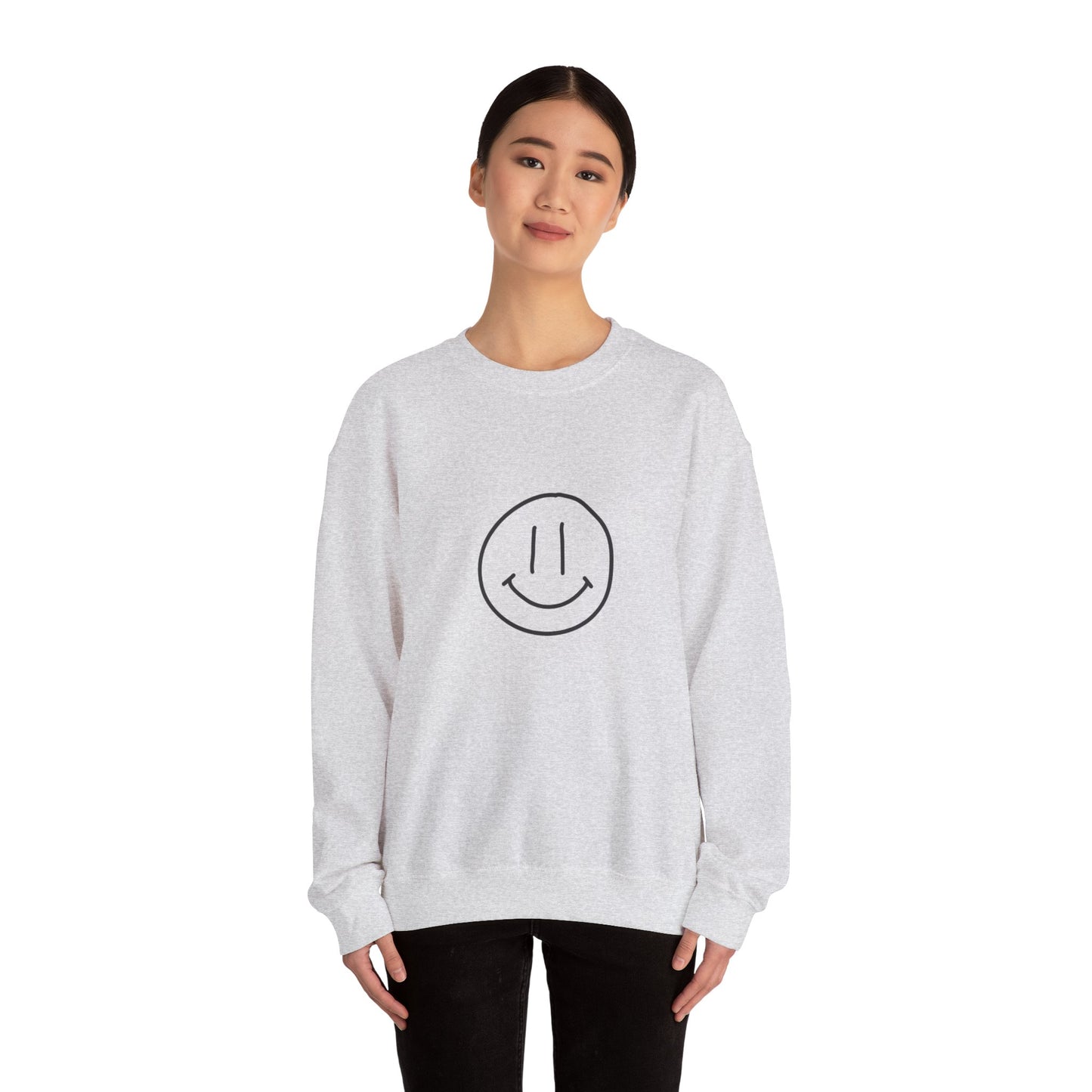 Smile Jesus Loves You Christian Sweatshirt – Faith-Based Inspirational Crewneck