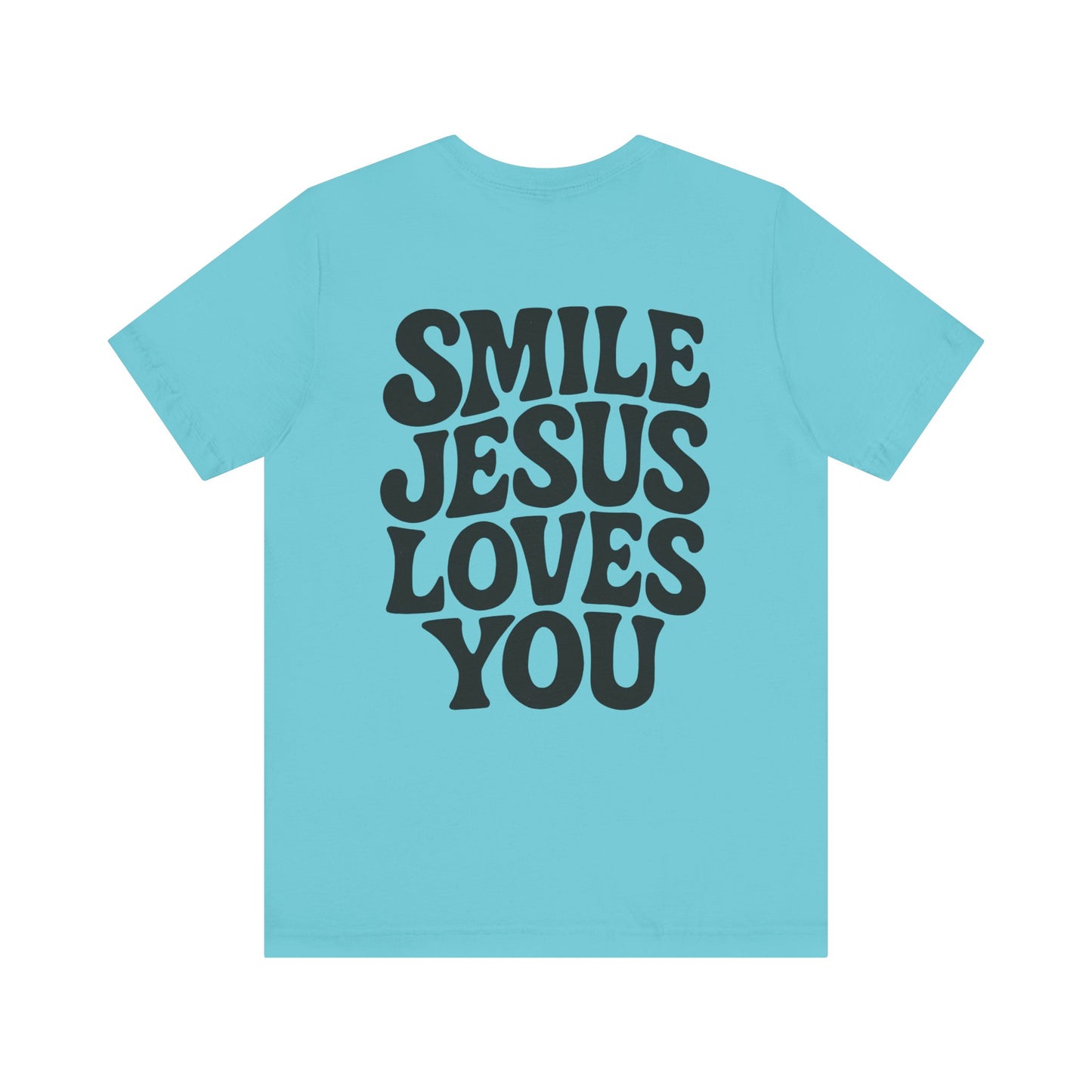 Smile Jesus Loves You Christian T-Shirt – Faith-based Smiley Faith Unisex Tee