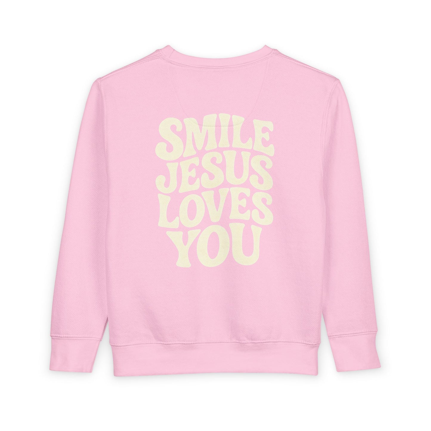 Toddler Sweatshirt - Smile Jesus Loves You