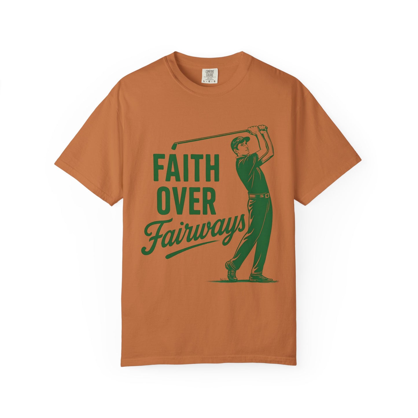 Faith Over Fairways Christian Golf T-Shirt – Inspirational Faith-Based Graphic Tee