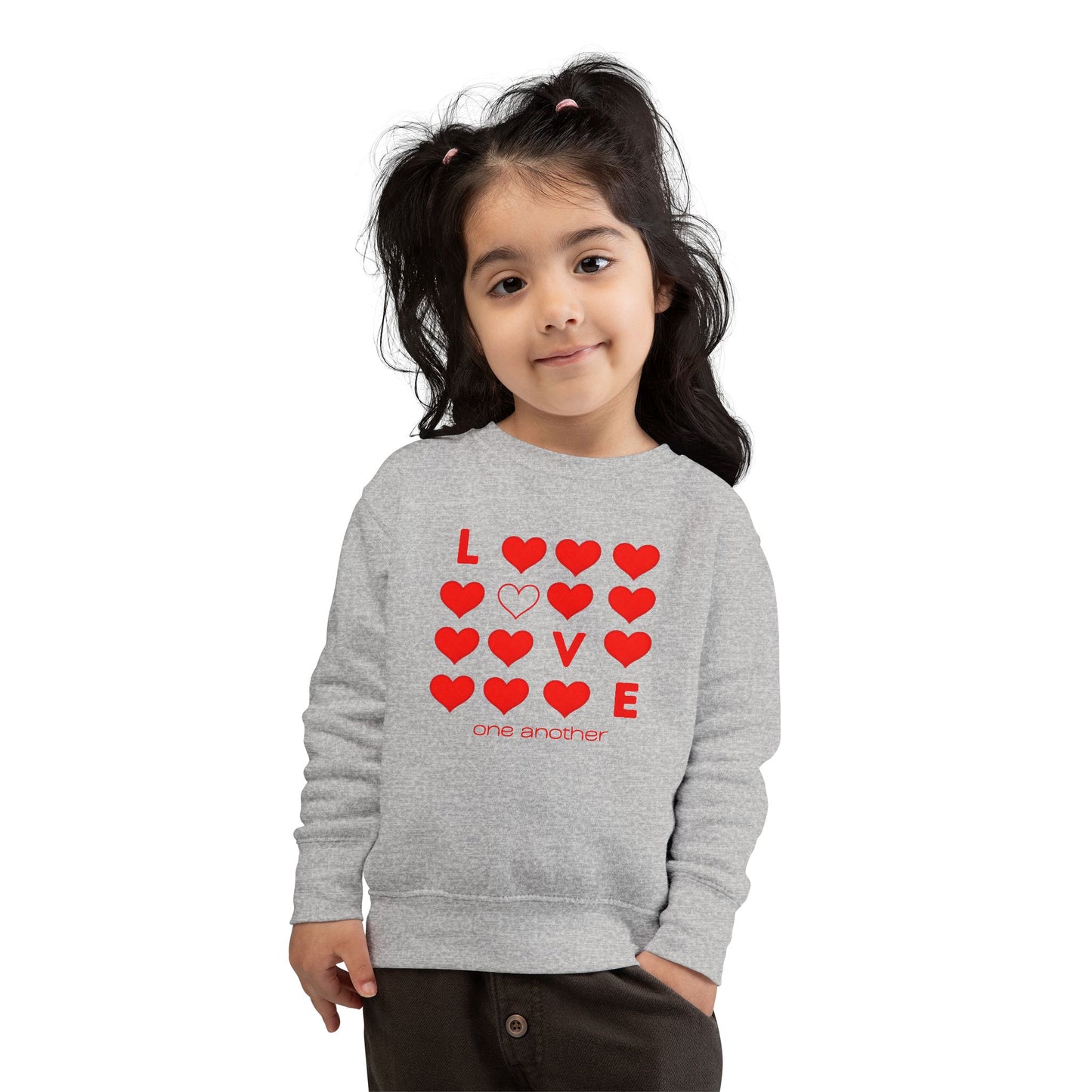 Love One Another Christian Toddler Sweatshirt | Faith-Based Kids Wear