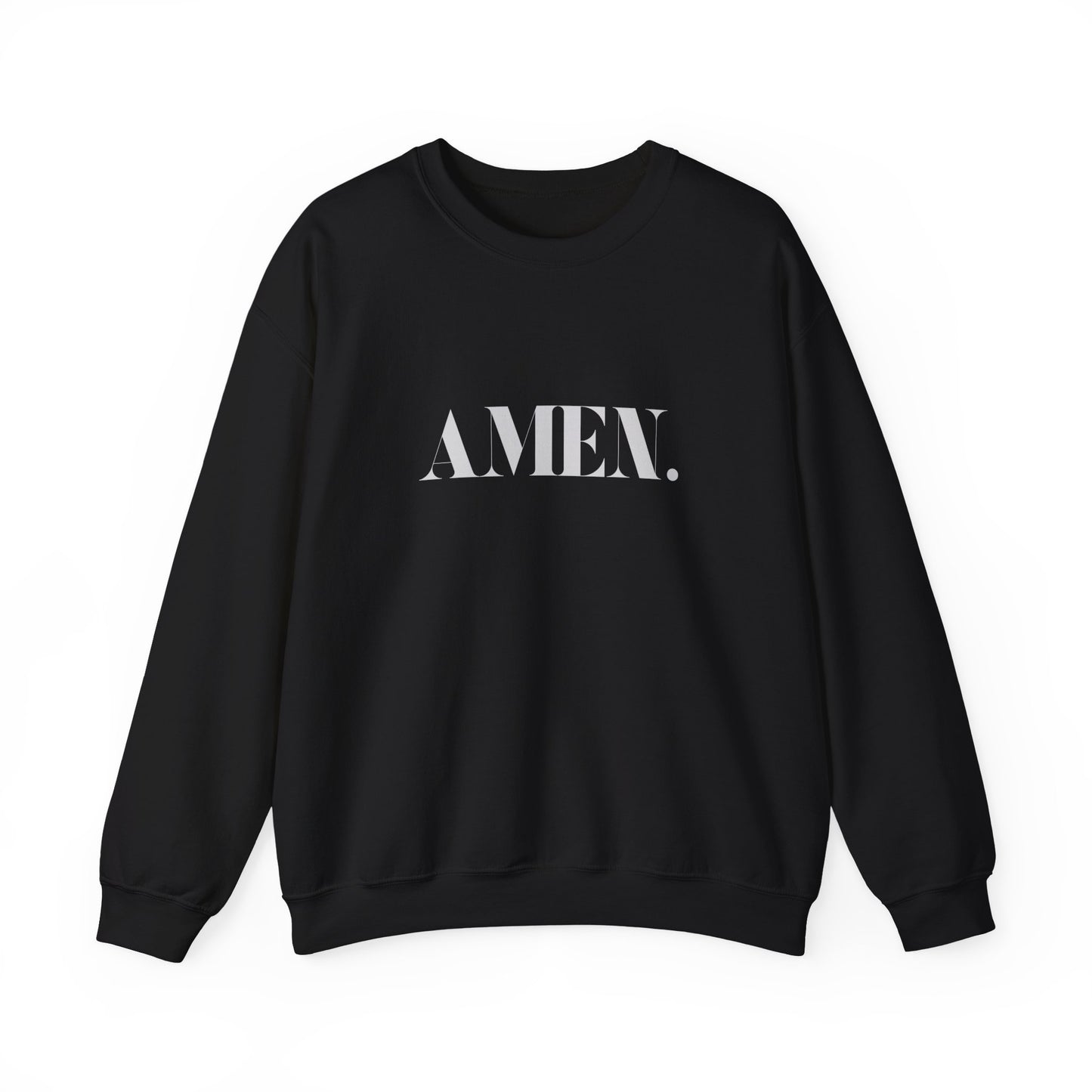 AMEN. Christian Sweatshirt – Faith-based Unisex Crewneck