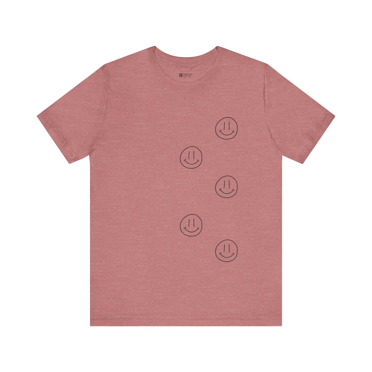 Smile Jesus Loves You Christian T-Shirt – Faith-based Smiley Faith Unisex Tee