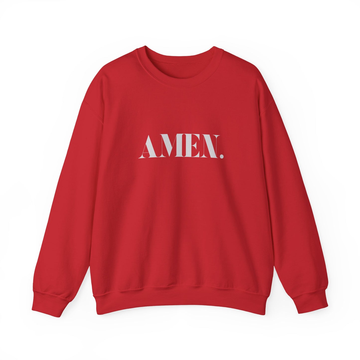 AMEN. Christian Sweatshirt – Faith-based Unisex Crewneck