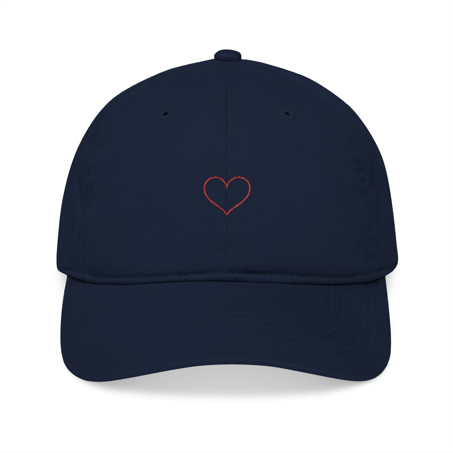 Red Heart Embroidered Christian Baseball Cap for Women – Faith Inspired Love Hat