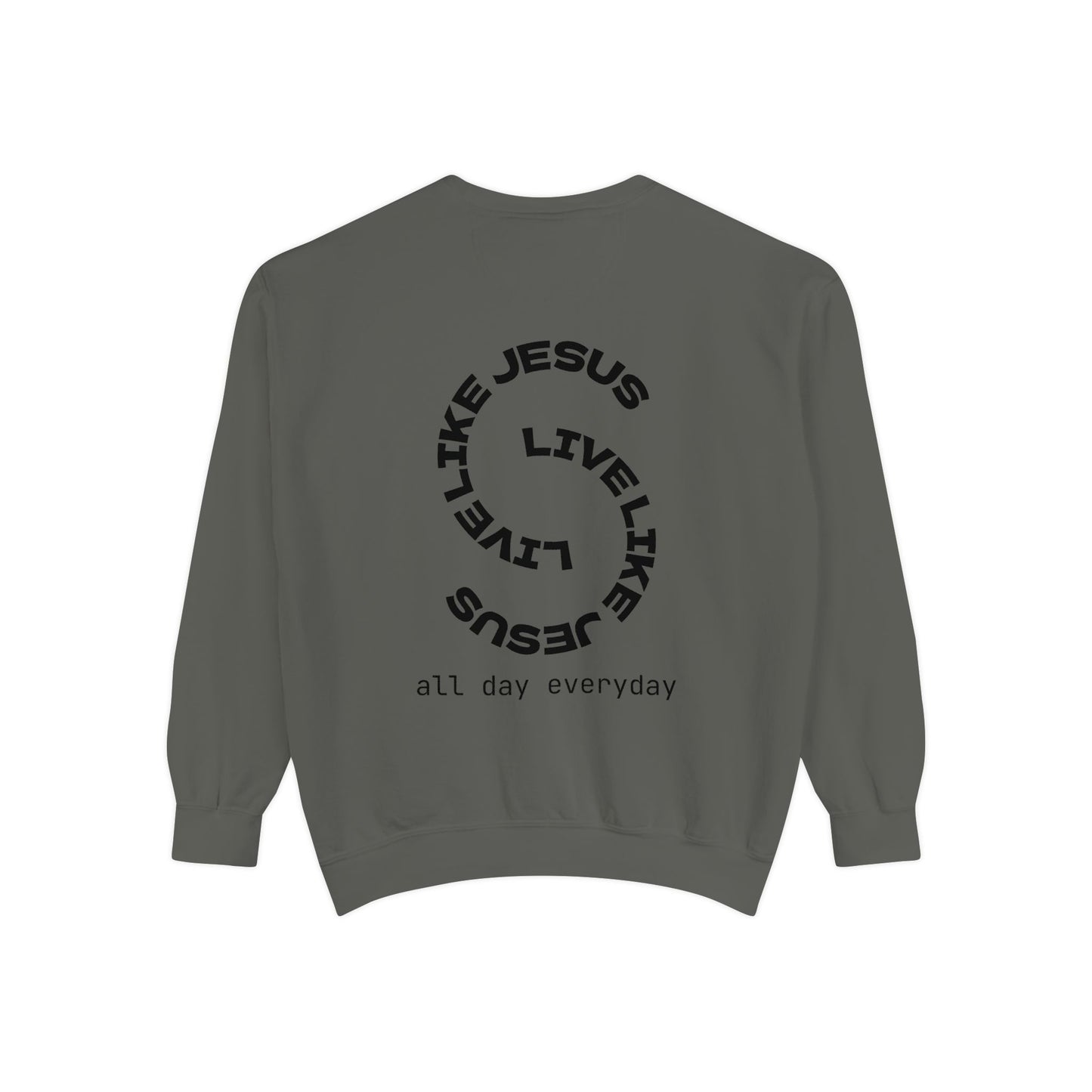 Live Like Jesus Christian Mens Sweatshirt | Bold Faith-Based Apparel