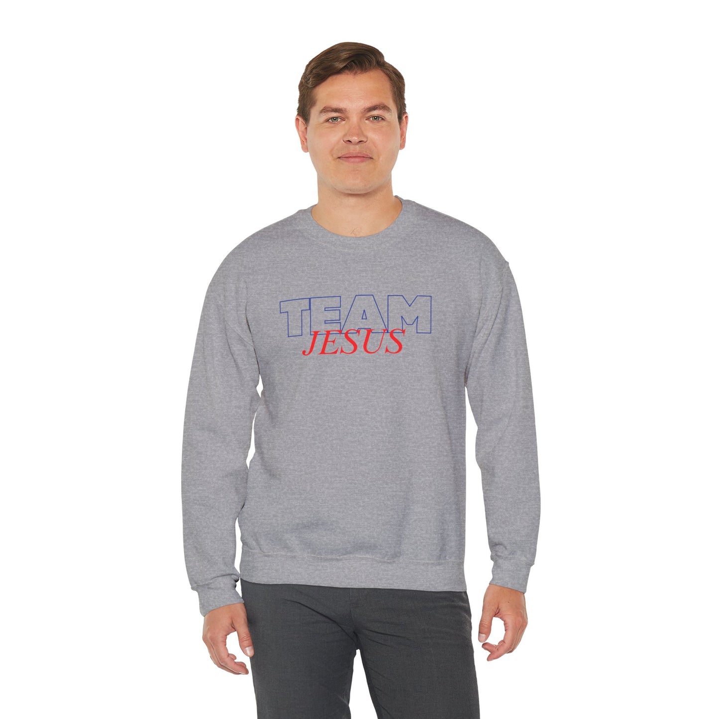 Team Jesus Christian Unisex Sweatshirt | Faith-Based Athletic Apparel