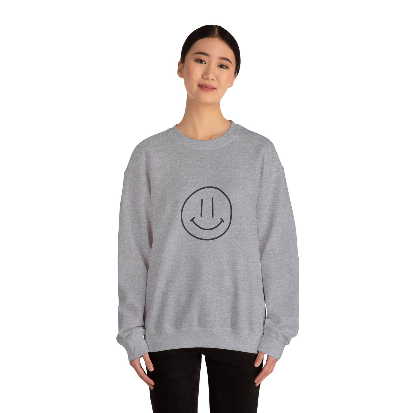 Smile Jesus Loves You Christian Sweatshirt – Faith-Based Inspirational Crewneck