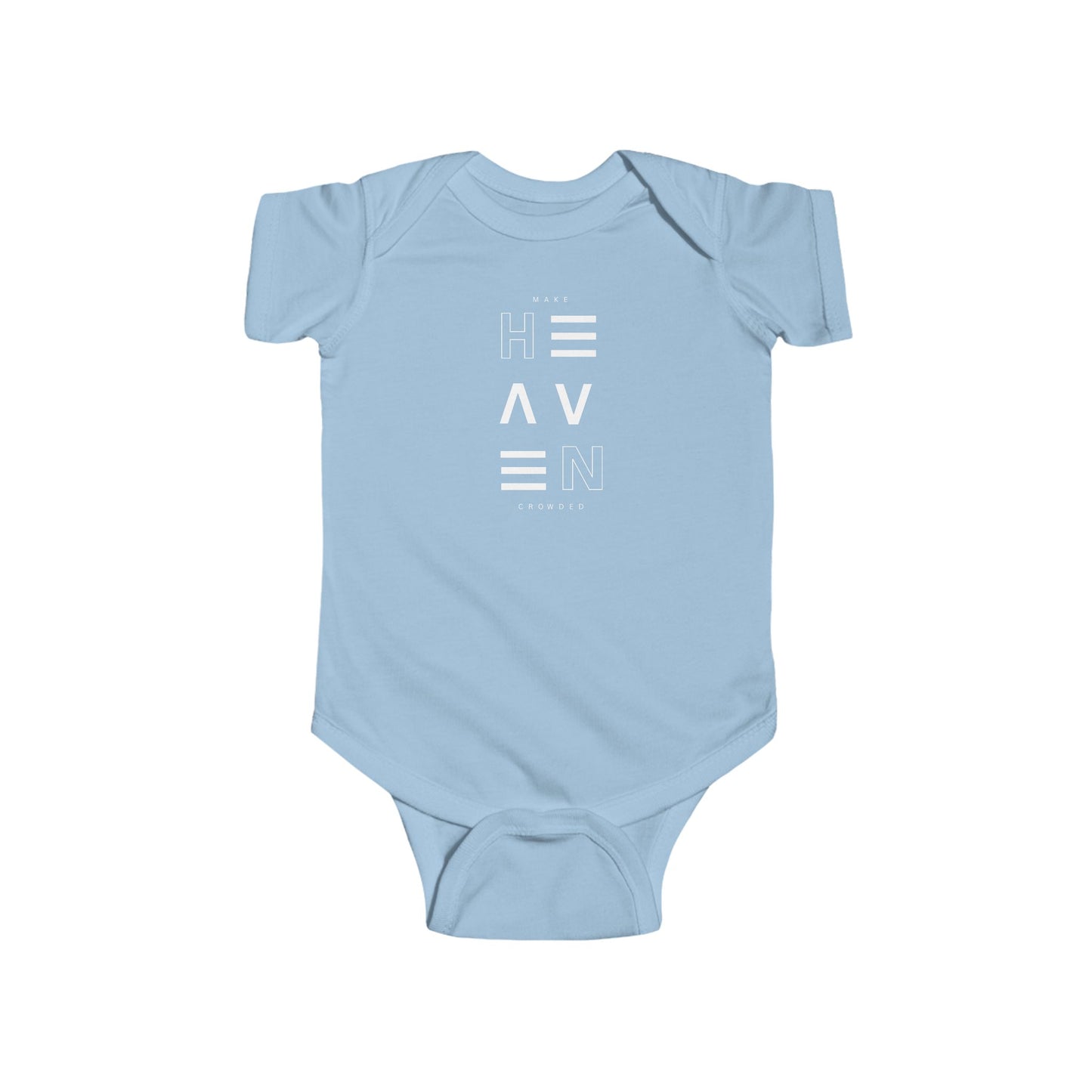 Make Heaven Crowded Baby Onesie - Perfect for Newborns