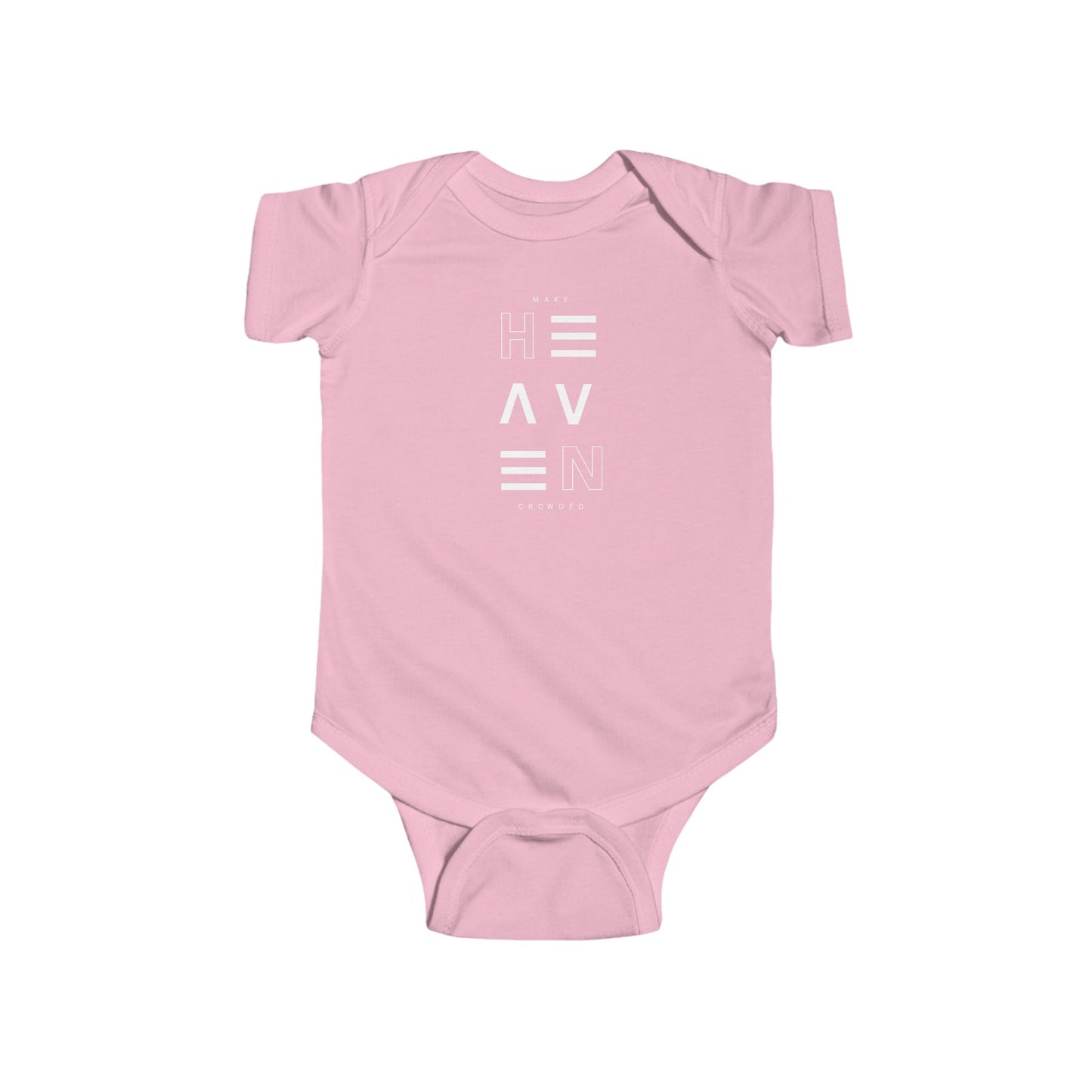 Make Heaven Crowded Baby Onesie - Perfect for Newborns