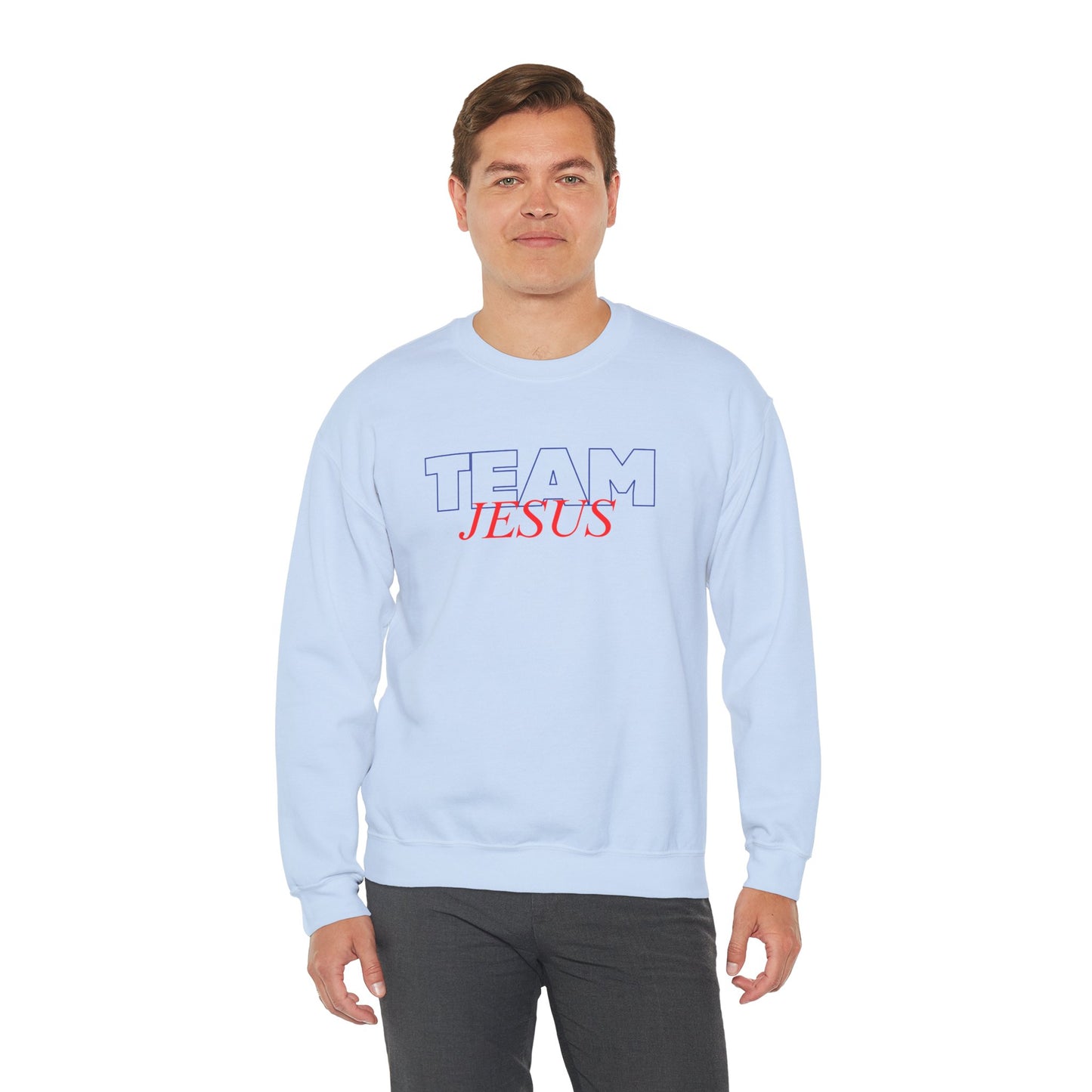 Team Jesus Christian Unisex Sweatshirt | Faith-Based Athletic Apparel