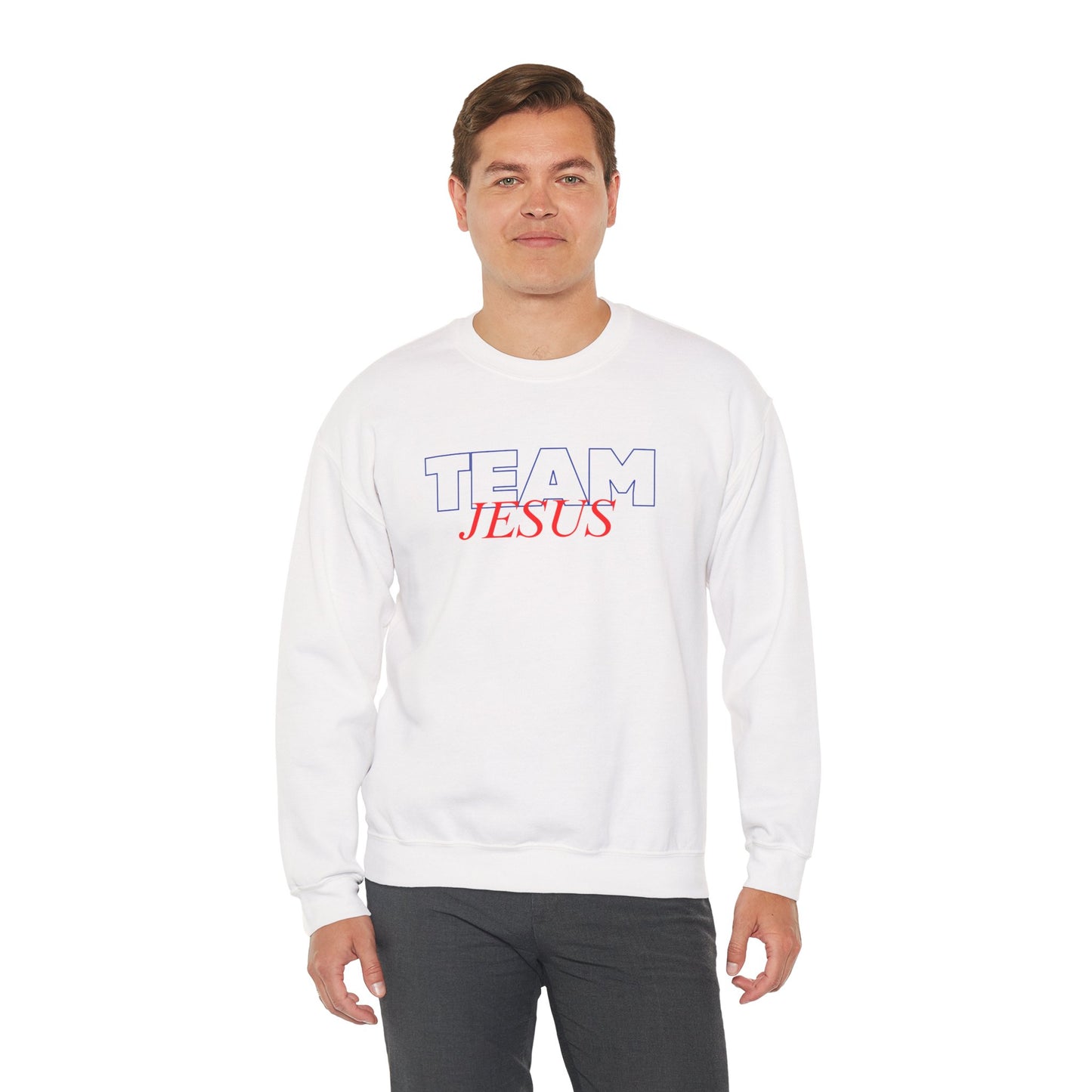 Team Jesus Christian Unisex Sweatshirt | Faith-Based Athletic Apparel