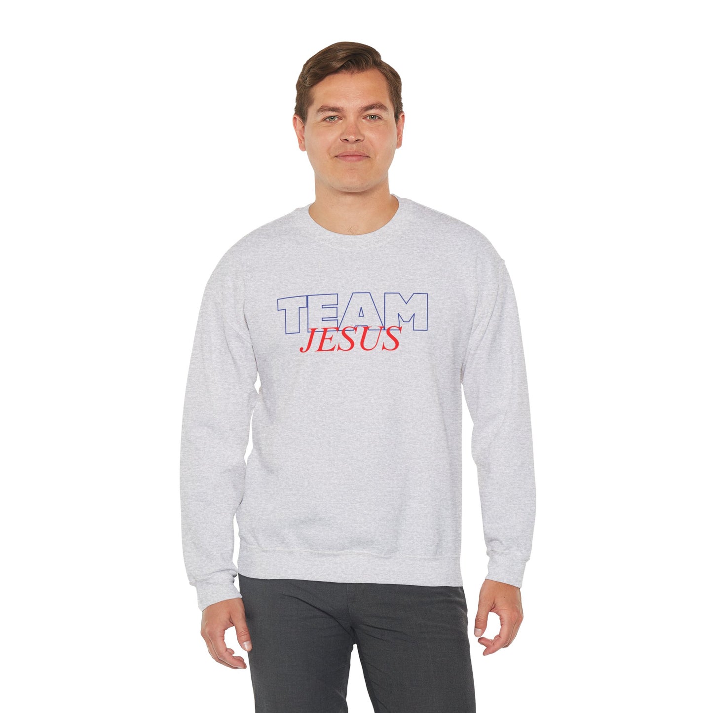 Team Jesus Christian Unisex Sweatshirt | Faith-Based Athletic Apparel