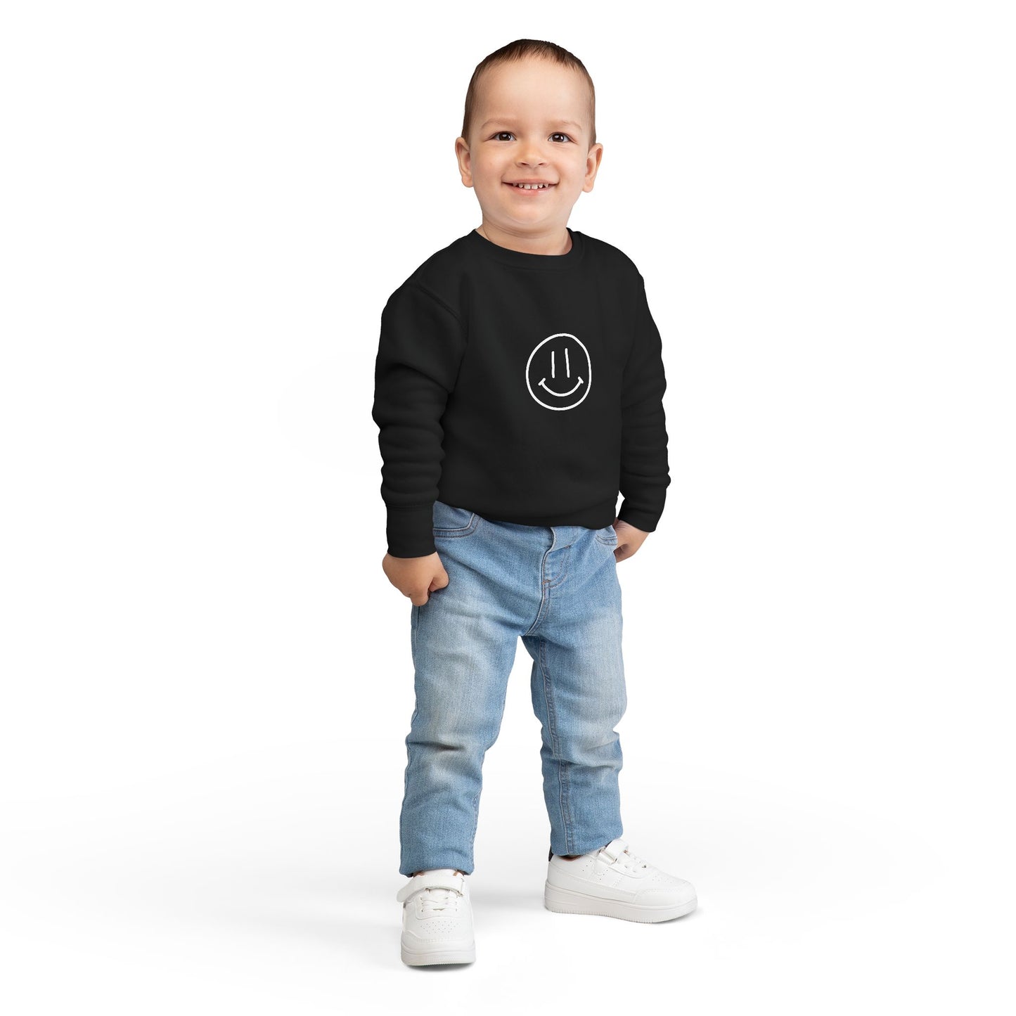 Toddler Sweatshirt - Smile Jesus Loves You