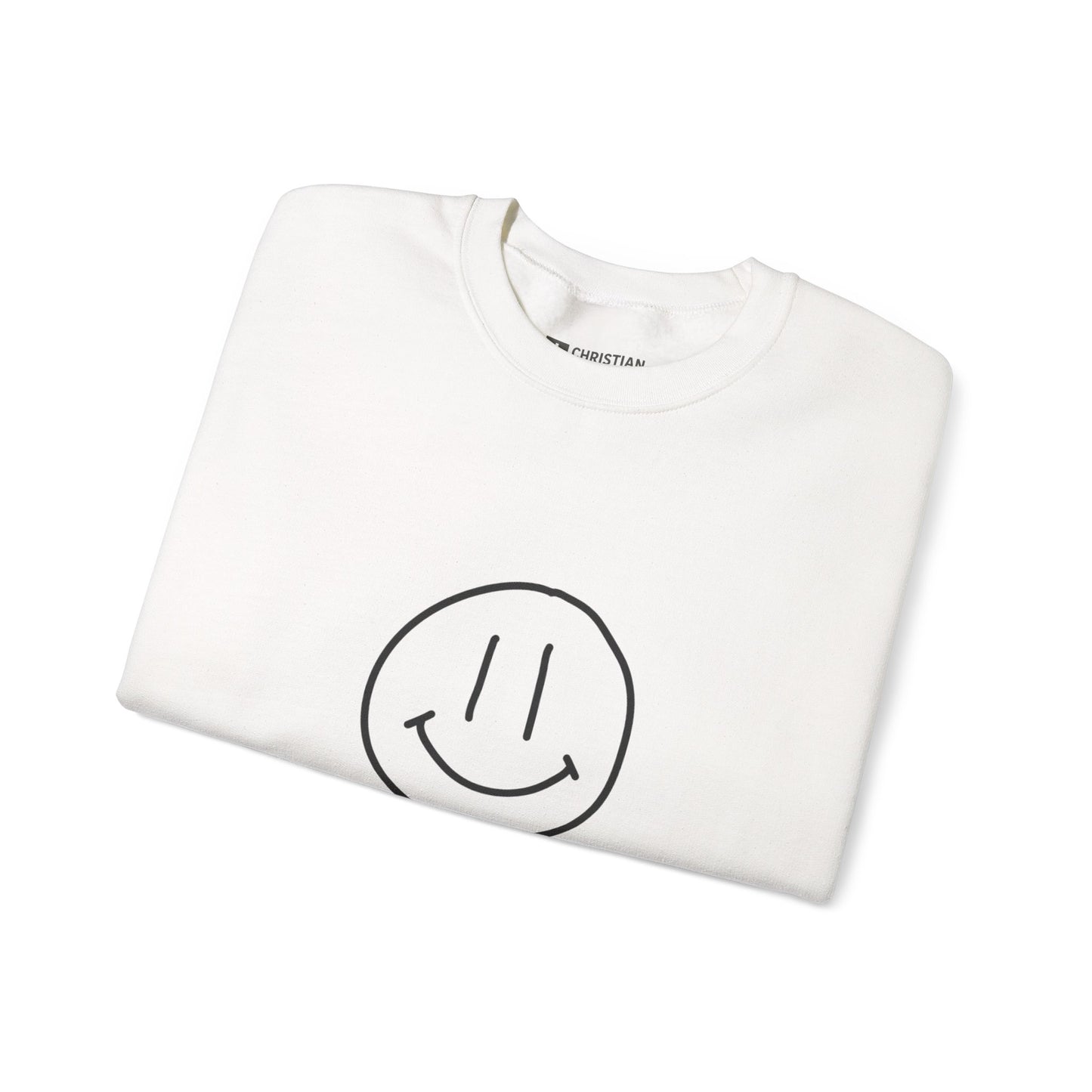 Smile Jesus Loves You Christian Sweatshirt – Faith-Based Inspirational Crewneck