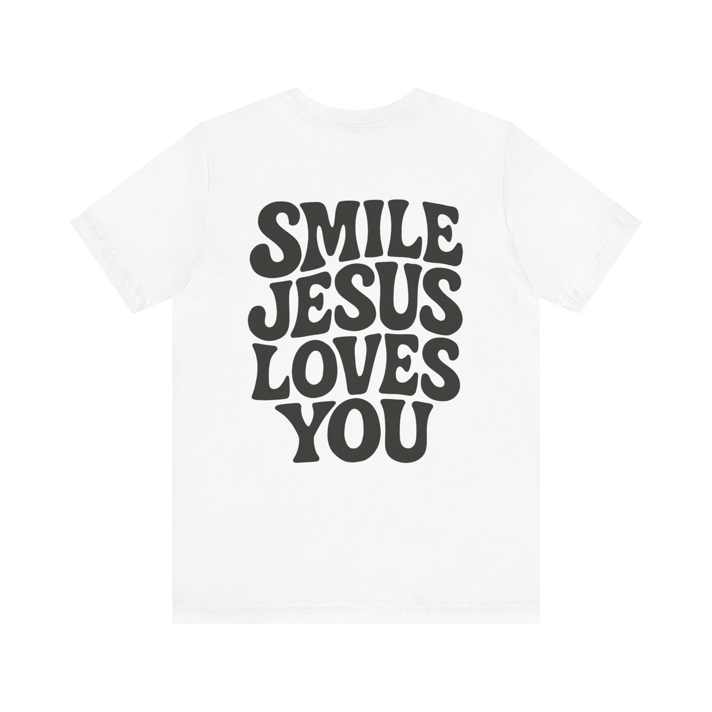 Smile Jesus Loves You Christian T-Shirt – Faith-based Smiley Faith Unisex Tee