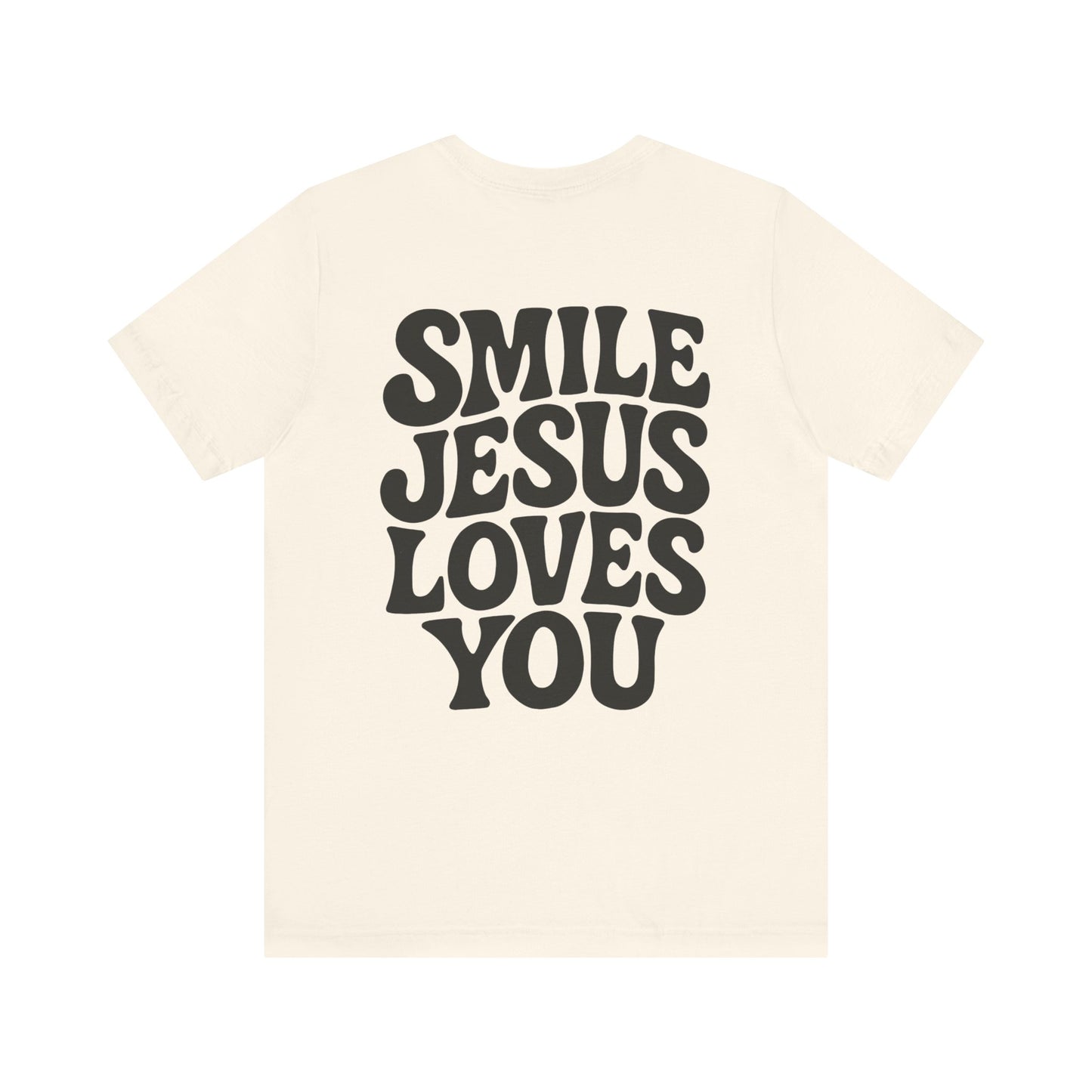 Smile Jesus Loves You Christian T-Shirt – Faith-based Smiley Faith Unisex Tee