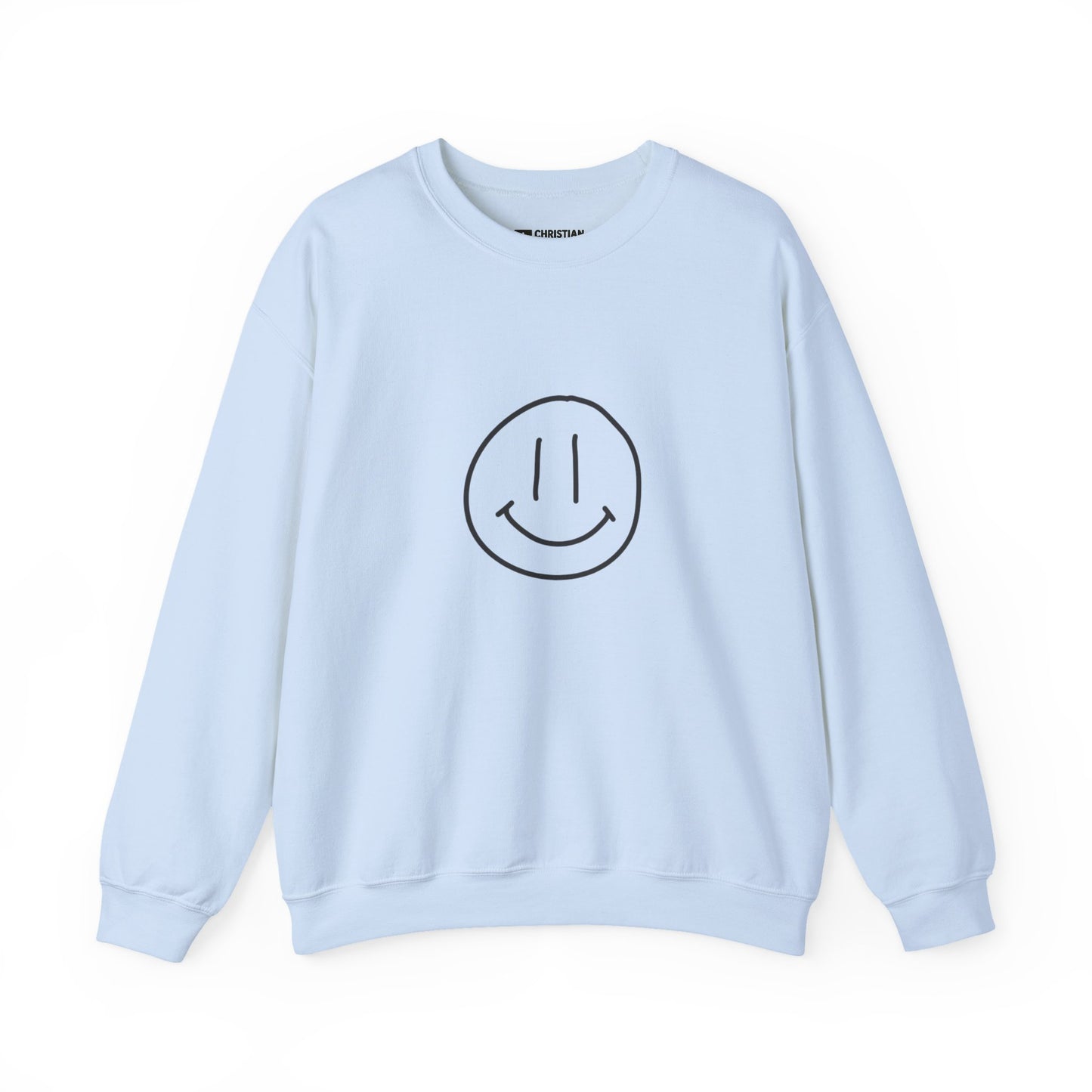Smile Jesus Loves You Christian Sweatshirt – Faith-Based Inspirational Crewneck