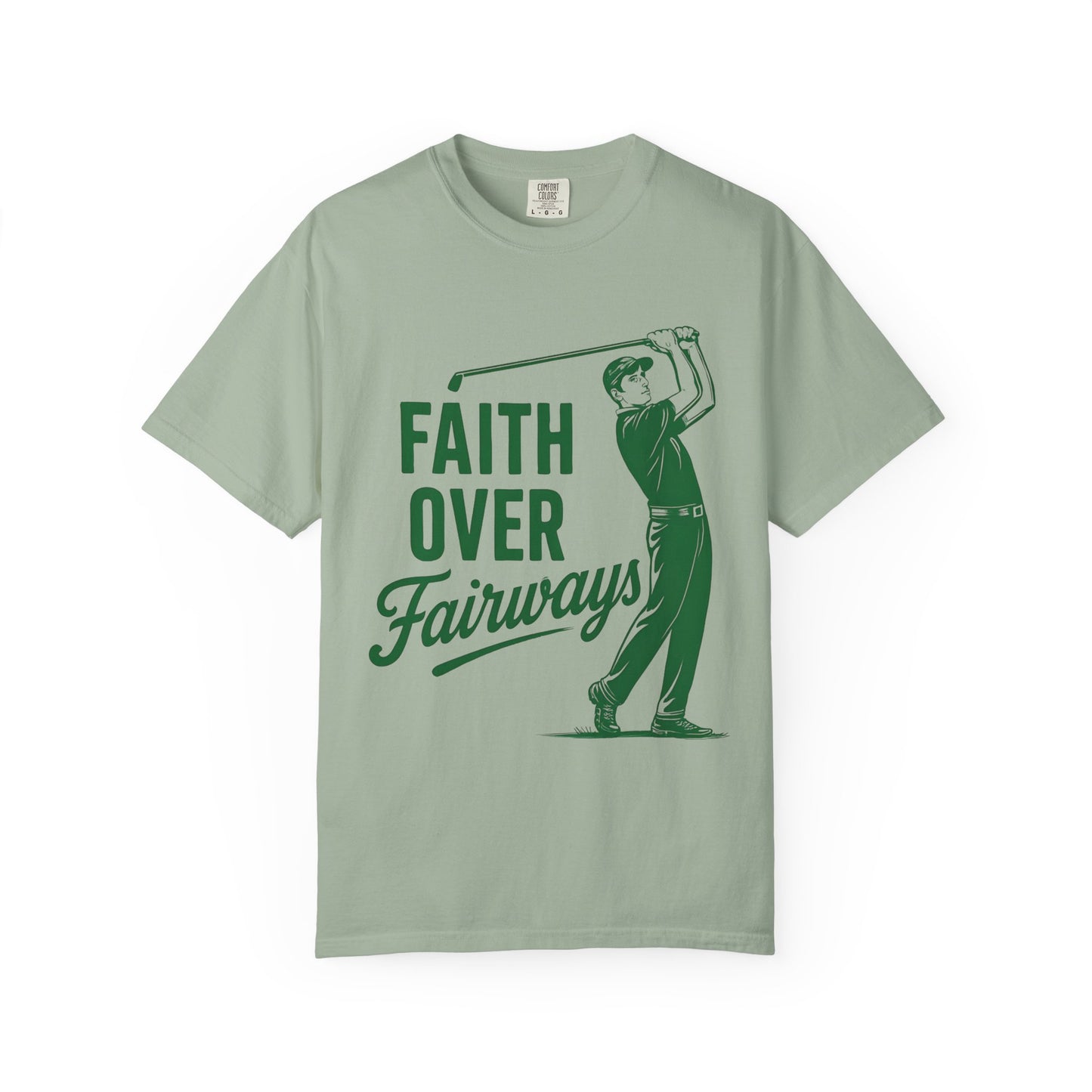 Faith Over Fairways Christian Golf T-Shirt – Inspirational Faith-Based Graphic Tee