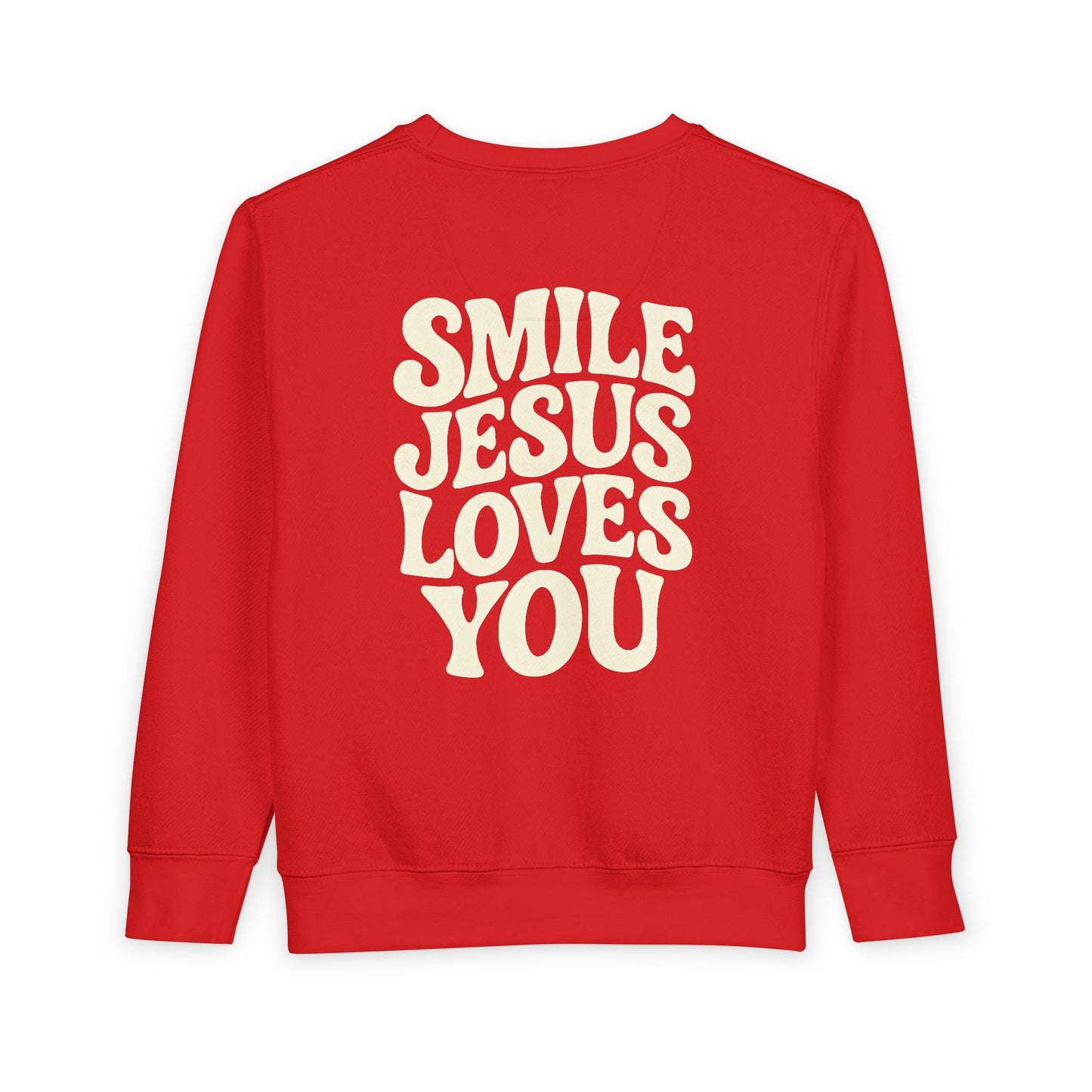 Toddler Sweatshirt - Smile Jesus Loves You