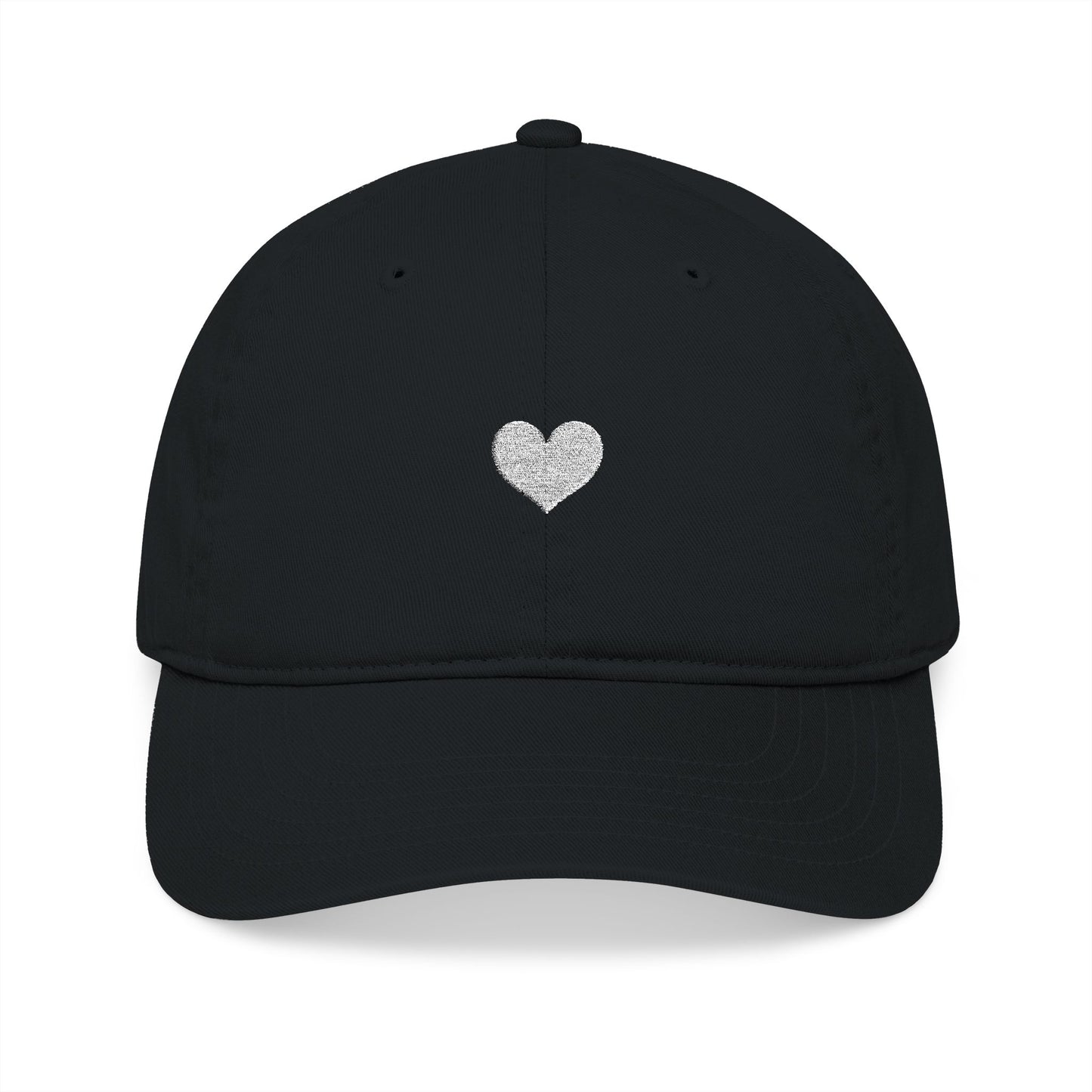 Silver Heart Embroidered Christian Baseball Cap for Women – Faith Inspired Love Hat