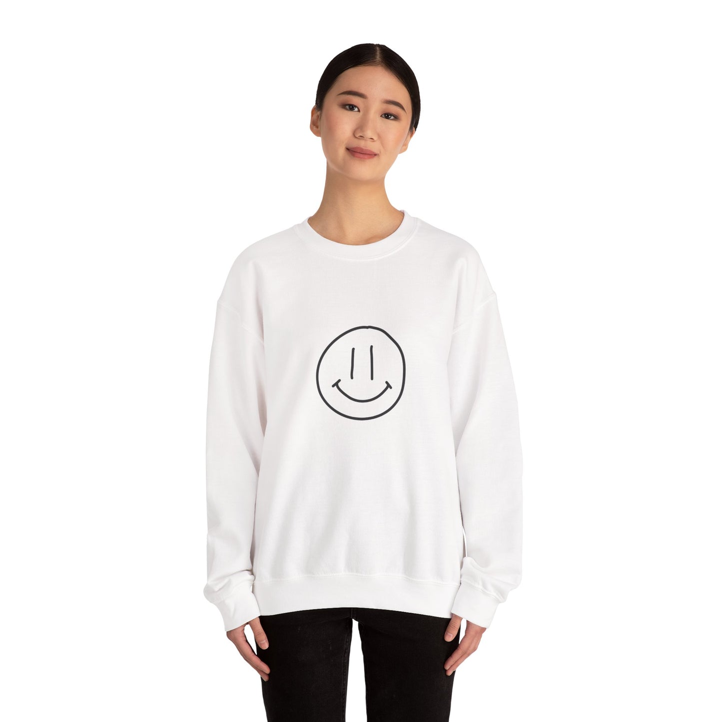 Smile Jesus Loves You Christian Sweatshirt – Faith-Based Inspirational Crewneck