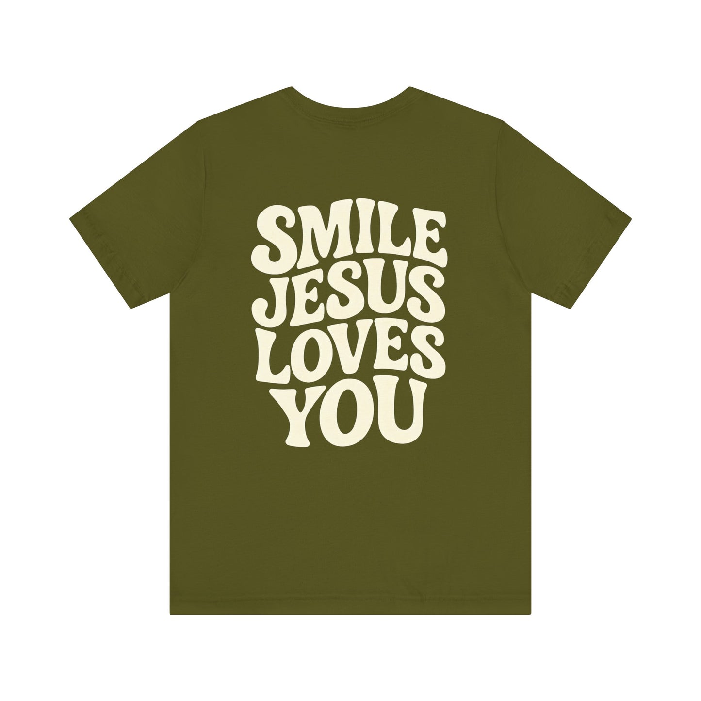 Smile Jesus Loves You Christian T-Shirt – Faith-based Smiley Faith Unisex Tee